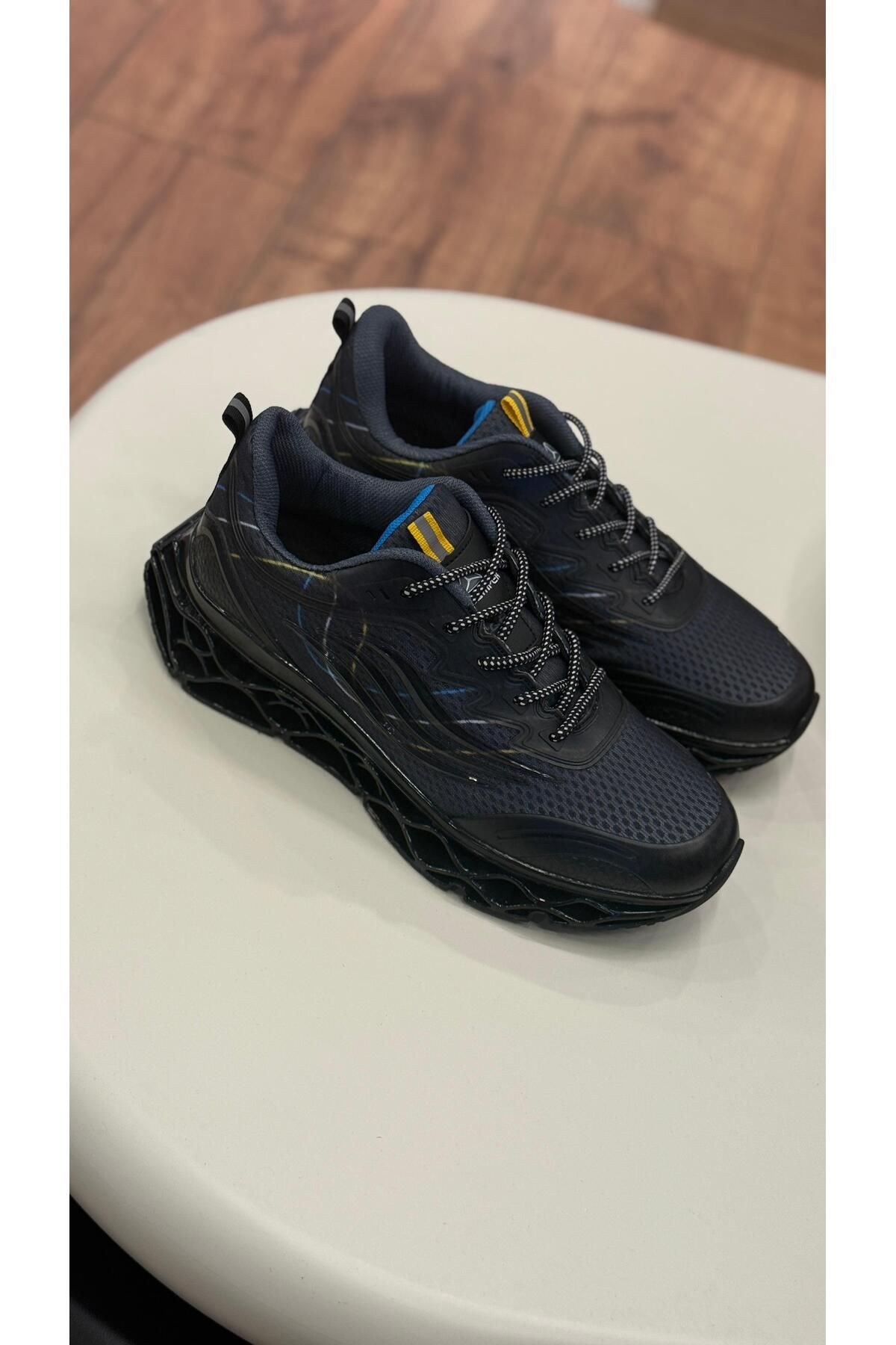 Paulo MC JAMPER SİYAH FİLELİ TRİKO ERKEK AYAKKABI SNEAKERS - ERKEK SPOR AYAKKABI