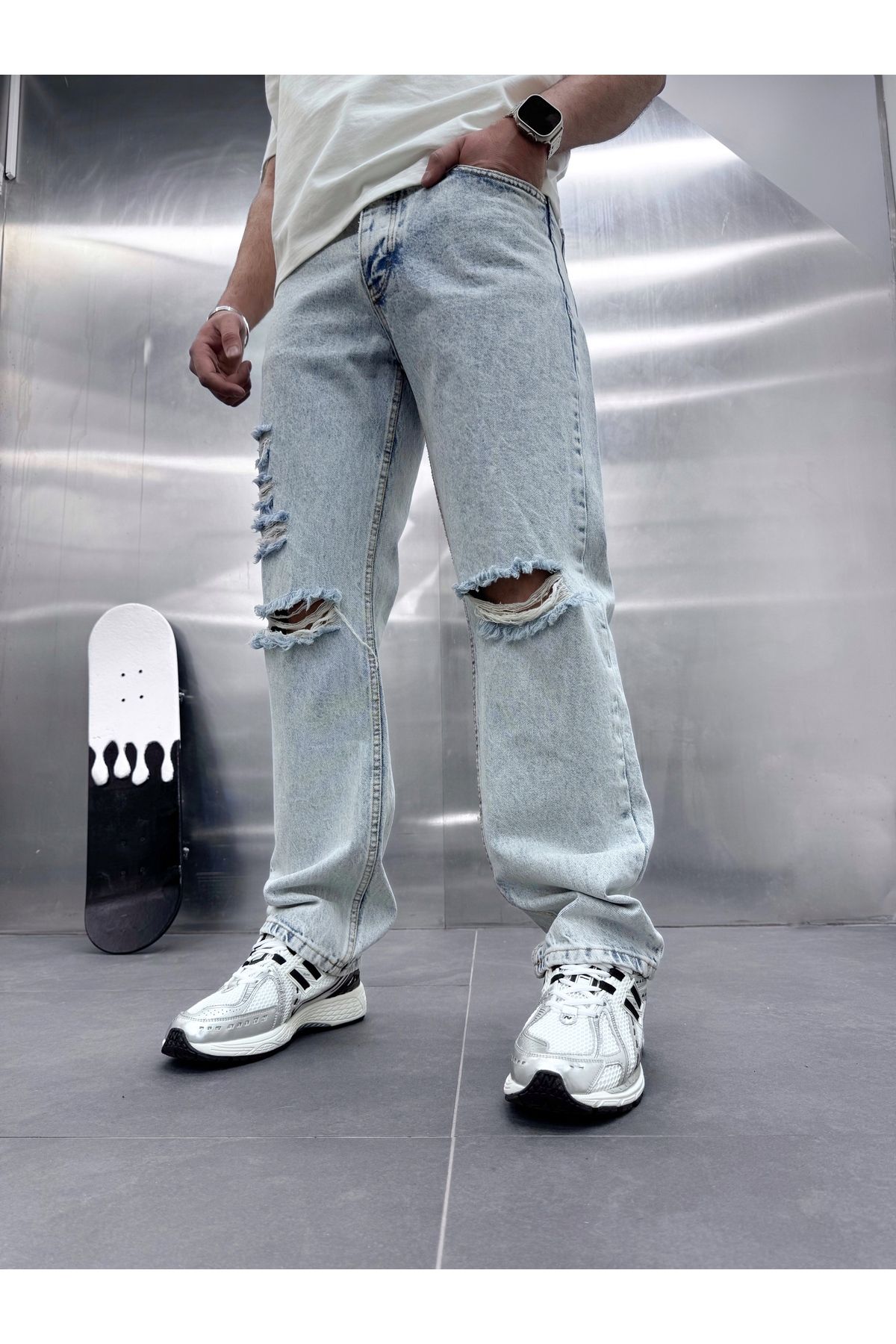 Deep Black Jeans YENİ SEZON ERKEKBAGGY PANTOLON