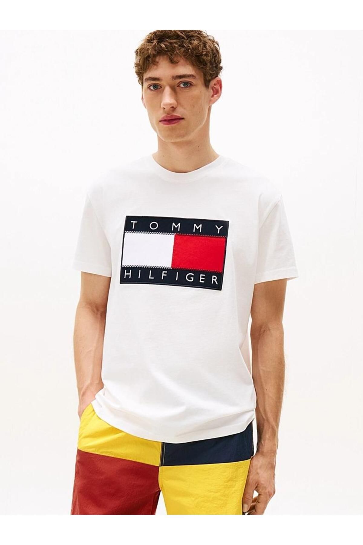 Tommy Hilfiger Erkek GI SAILING FLAG TEE T-shirt