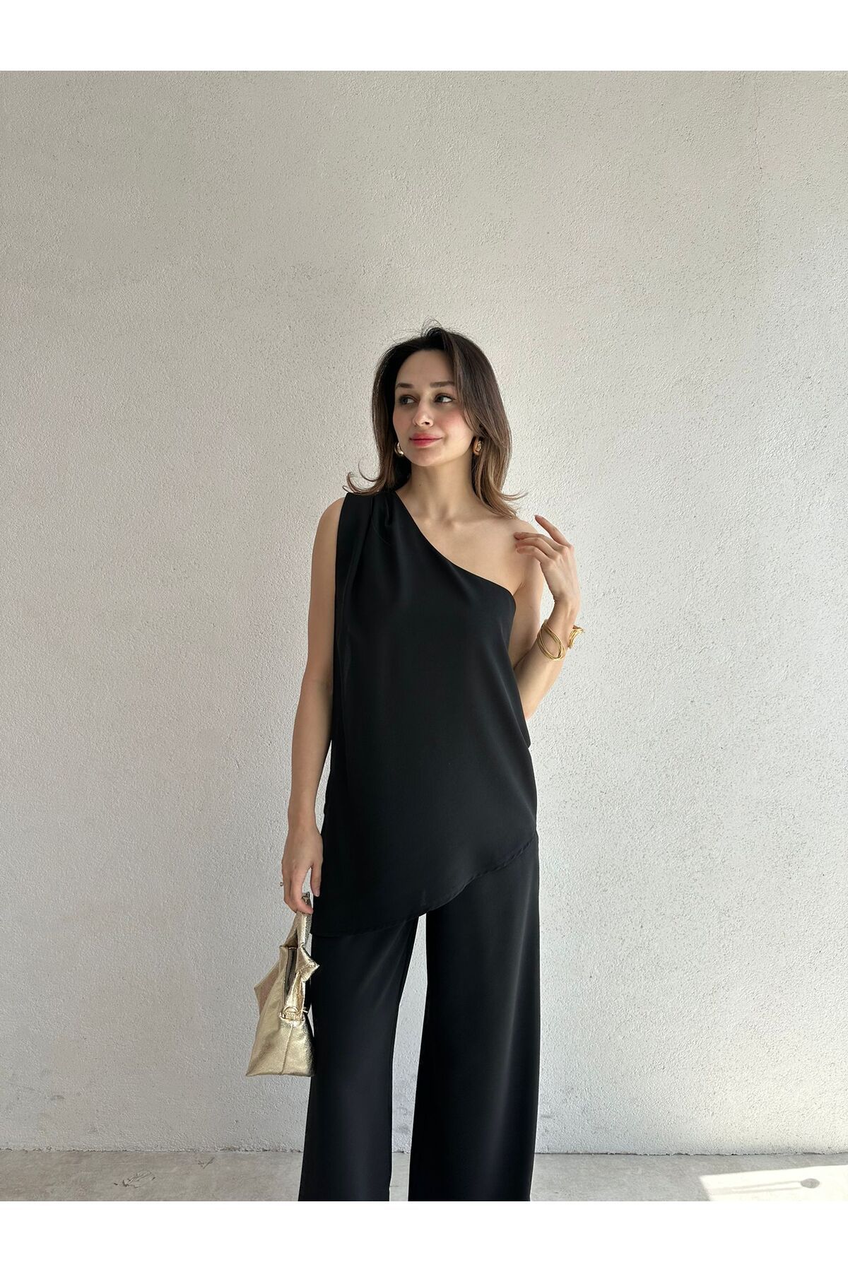 Mooi Butik DENVER Takım 6744 - Siyah