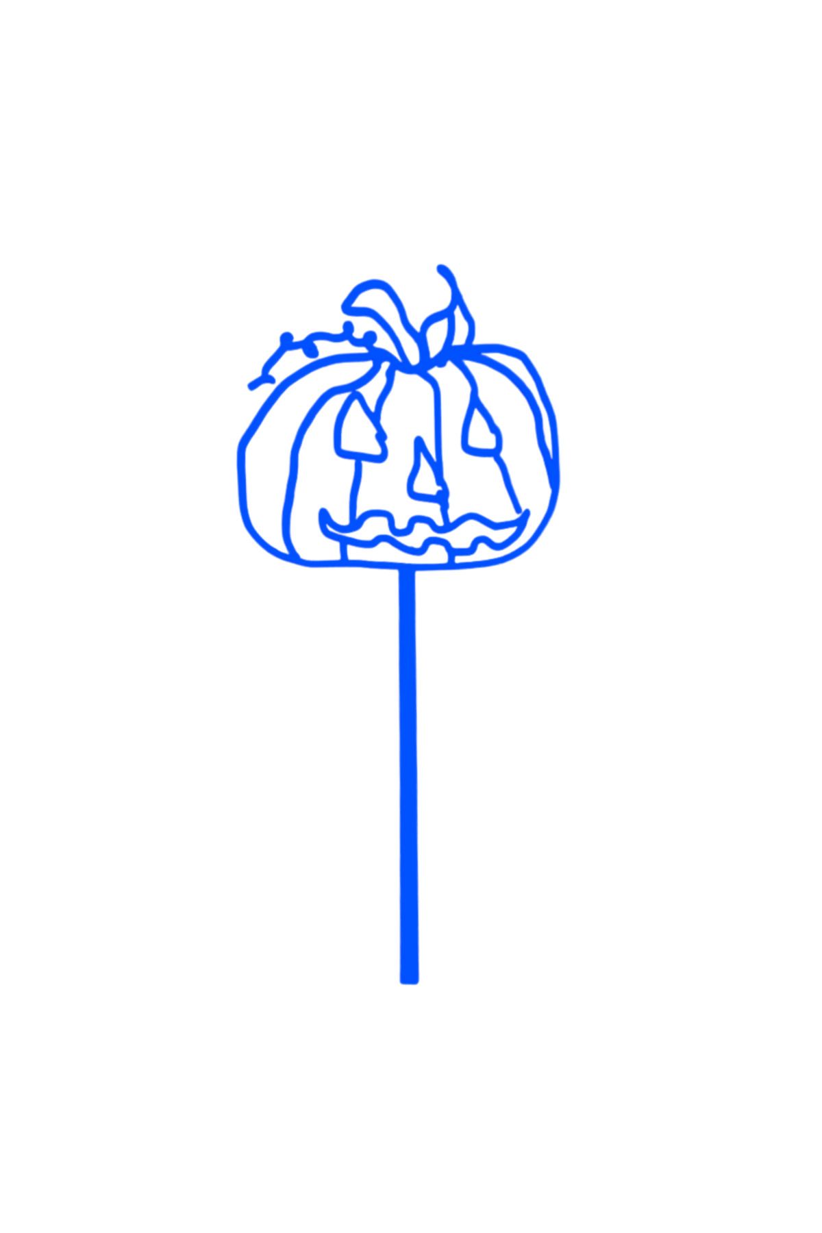 OEM Decoratiune "pumpkin" Angry Pumpkin, Dovleacul Furios 18 X 8,3 Cm Albastru - All Ages