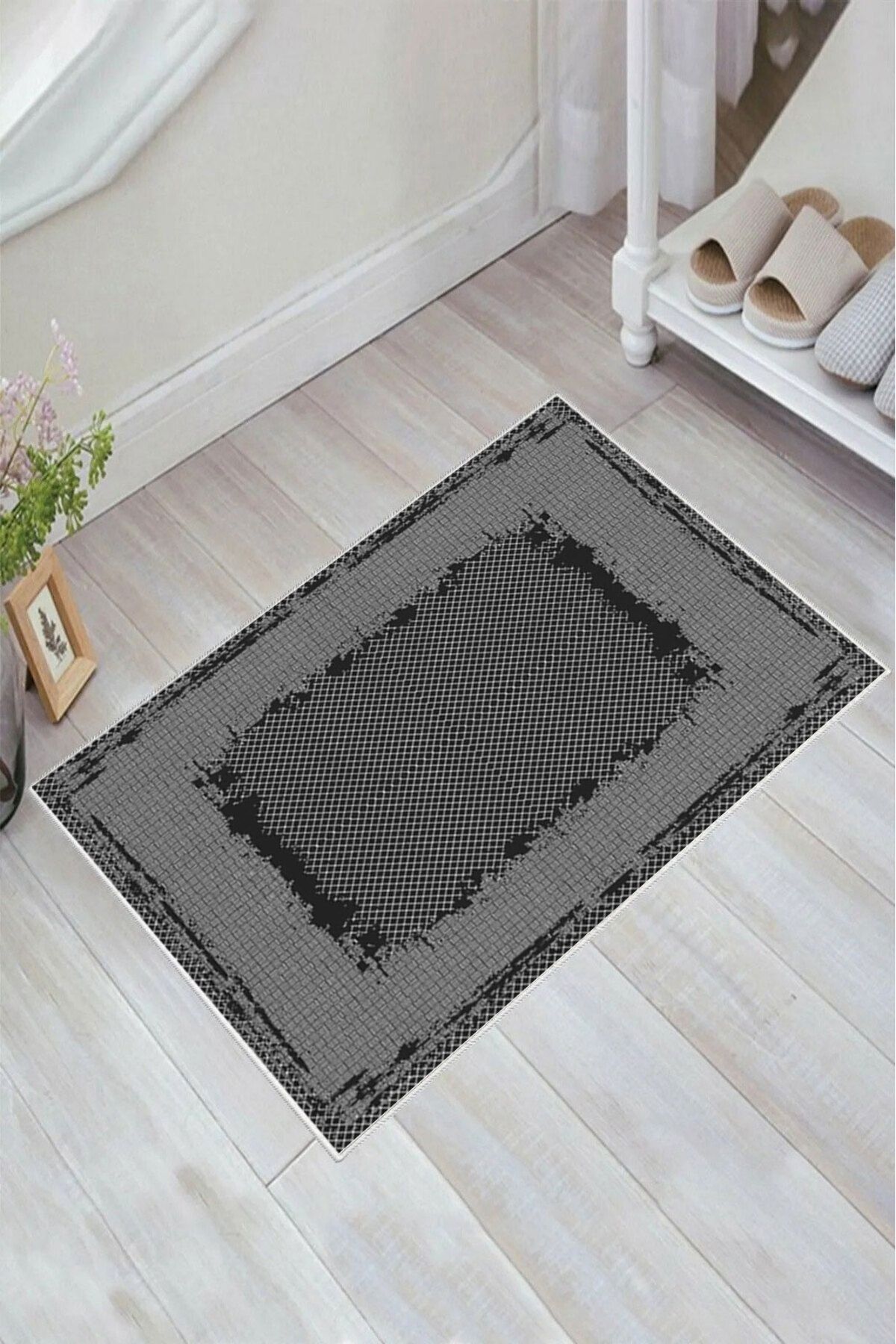 nova century Kaymaz Taban Yıkanabilir Banyo Paspası - Nova Bath Desenli 50*80 Cm