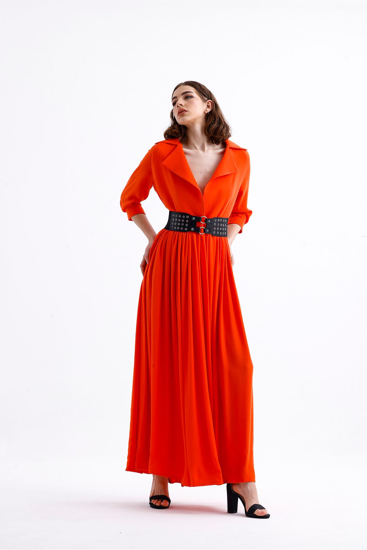 Aguro Mariposa Coral Long Dress