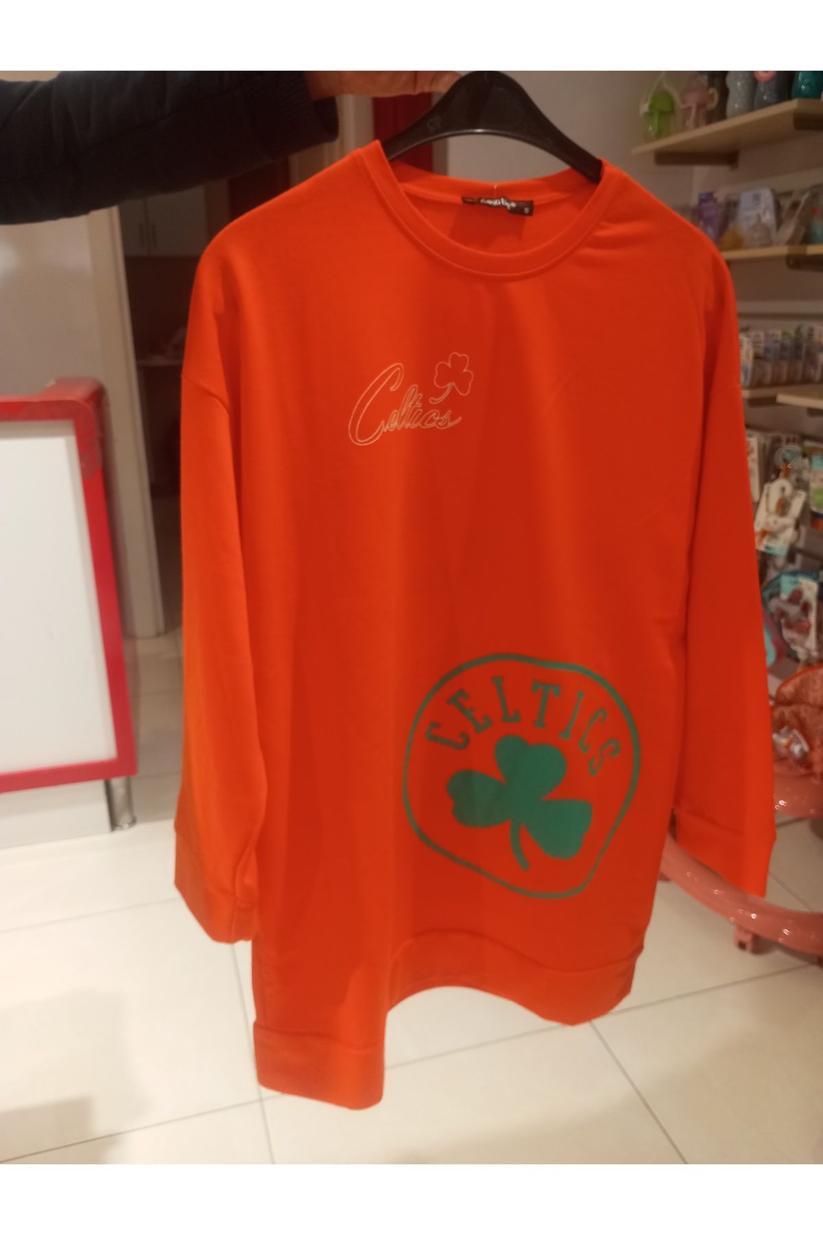 CAZİBE Uzun kollu Turuncu t-shirt