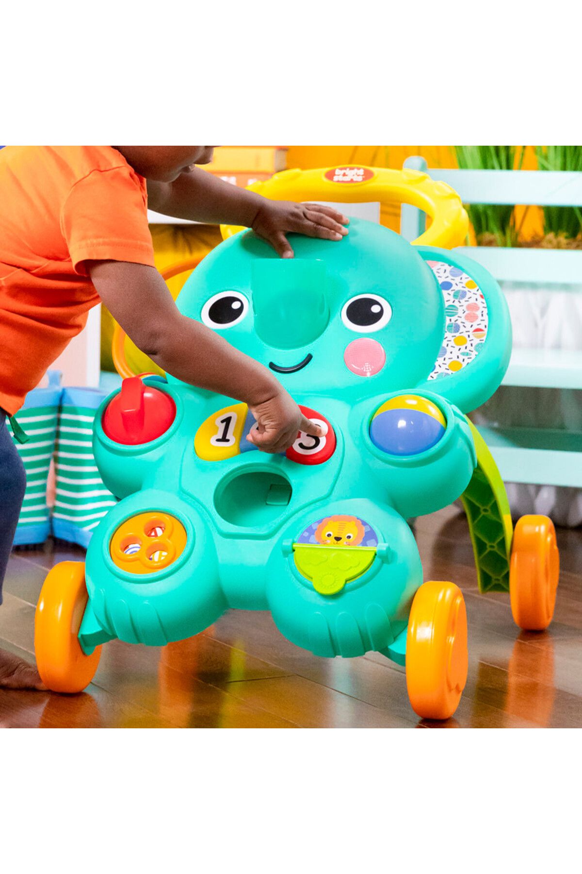 Bright Starts-Stroll ‘n Roll – 2-in-1 Baby Walker with Ball Drop & Activity Center, 6+ Months 5