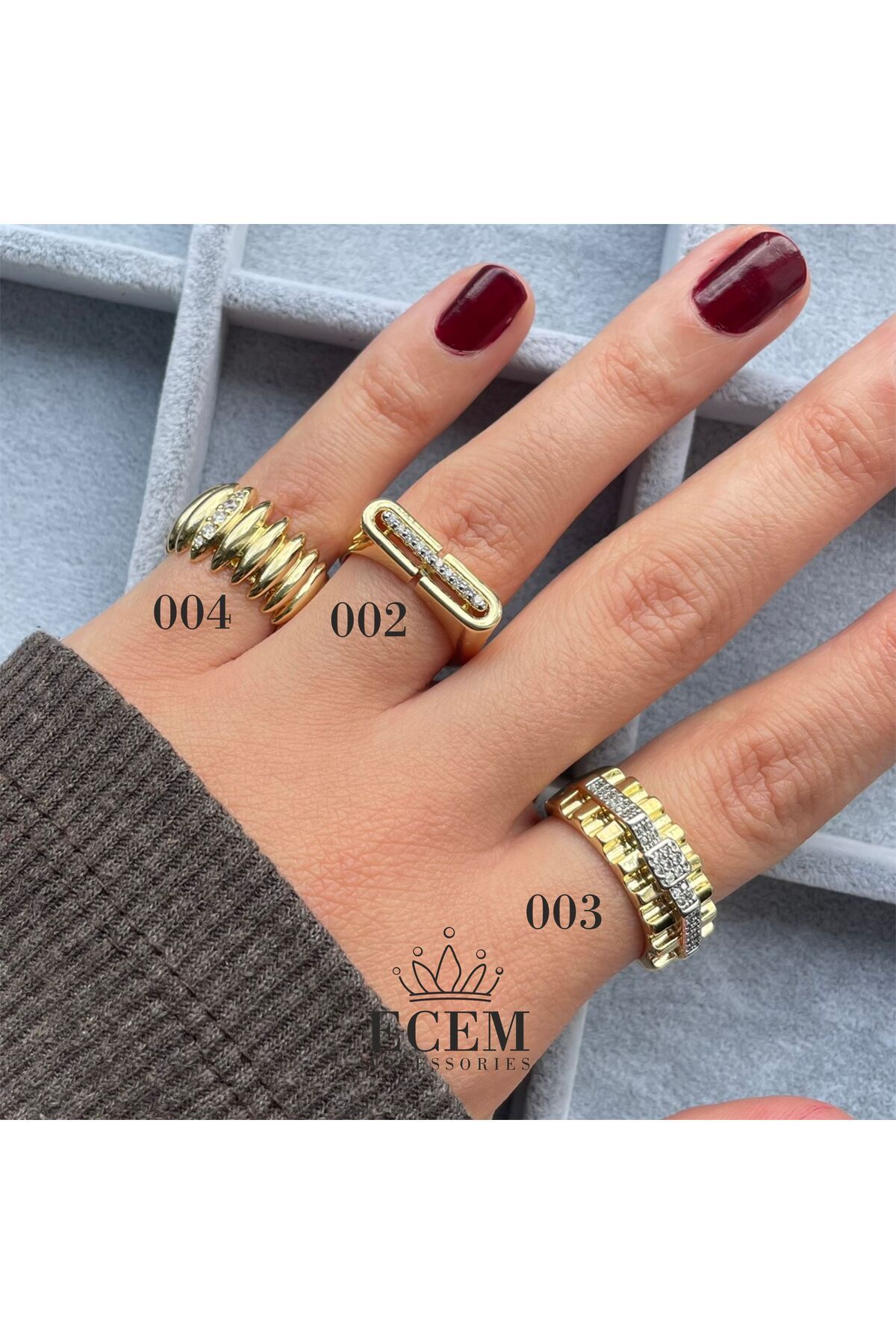 ecem accessories EA-Y-002-003-004 / YÜZÜK