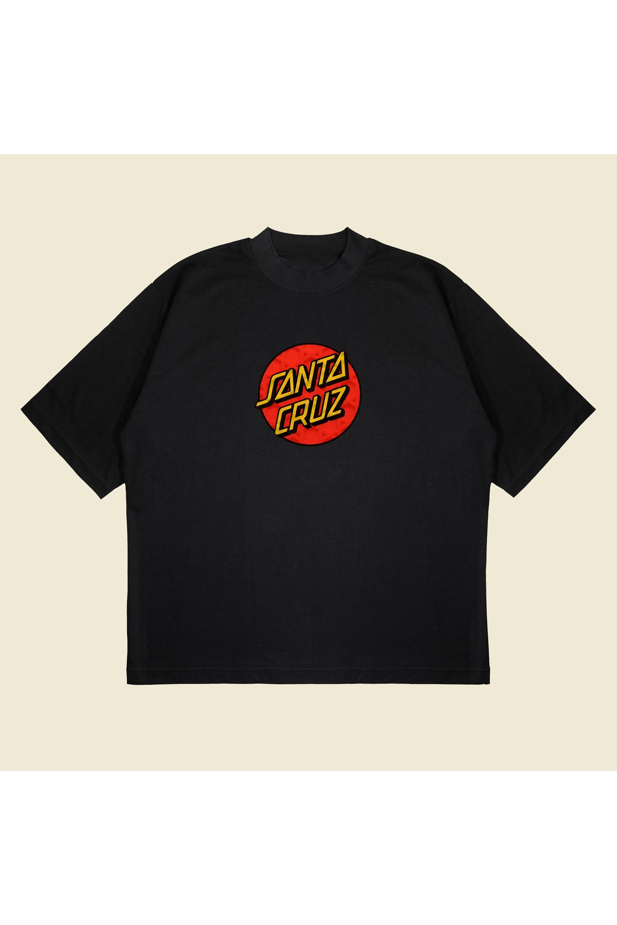 Tarzsokak Santa Cruz Baskılı Oversize Unisex Pamuklu Nefes Alan Kalın Kumaşlı