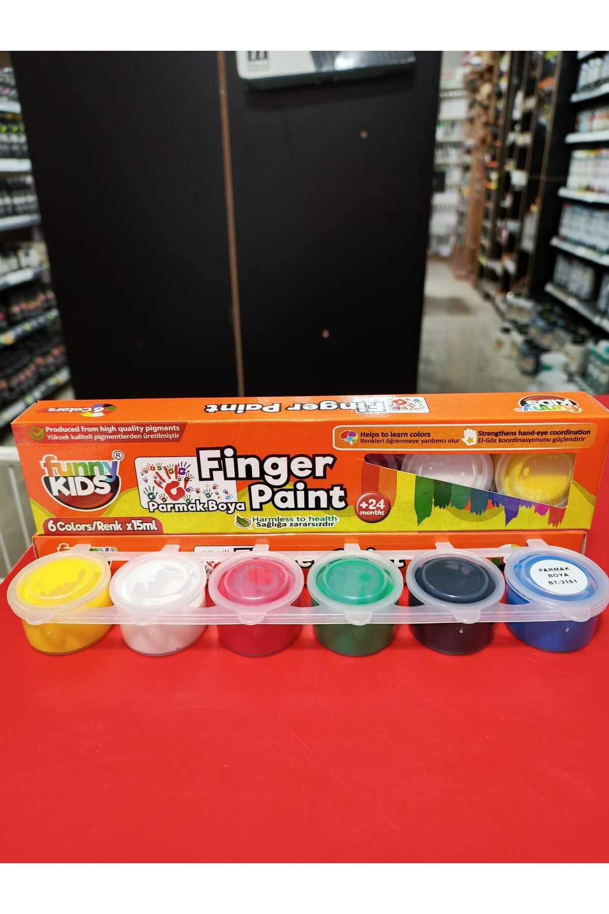funny kids Rich Funny kids Finger Paint Parmak Boyası 6*15ml