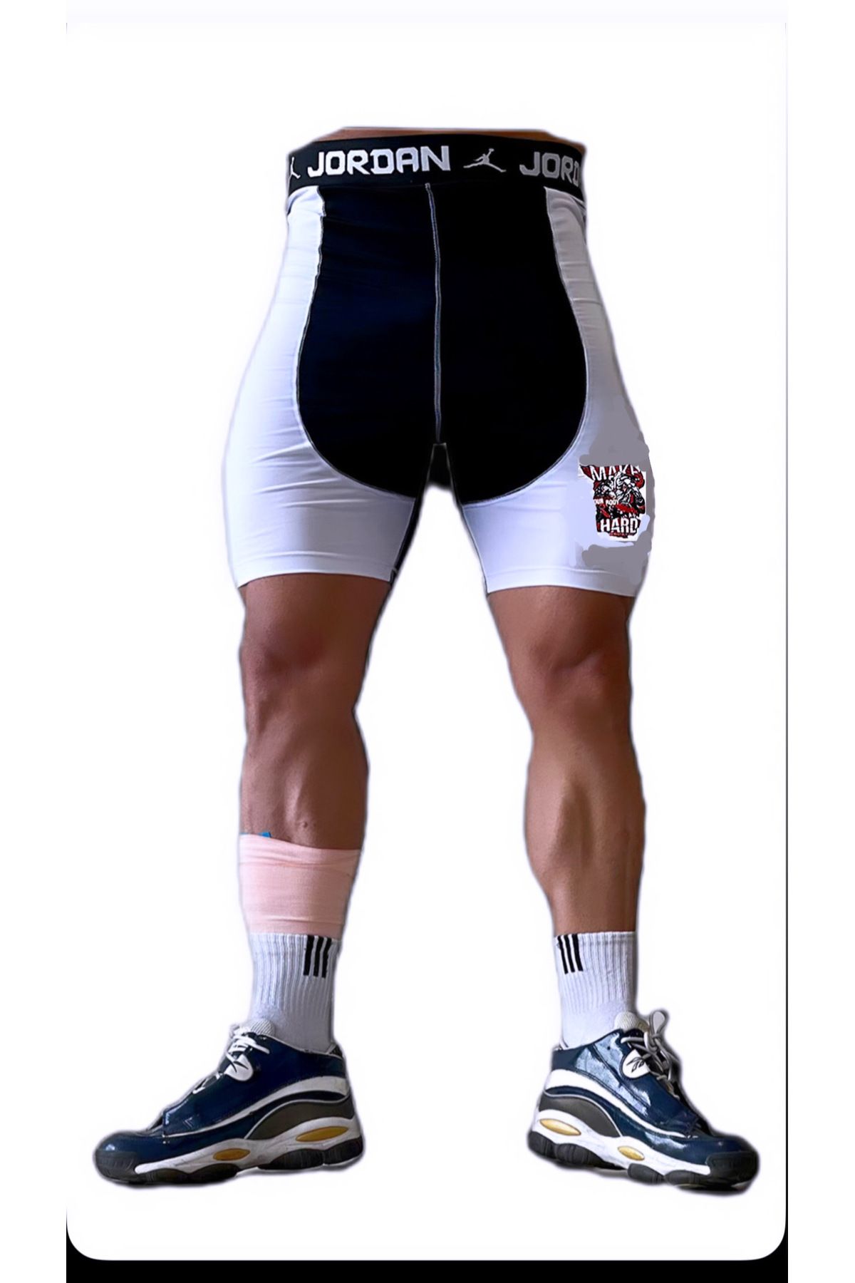 Arianutrition Erkek Fitnes Kapri-spor Şort Altı Için Uygun-dar Kalıp Bir Beden Büyük Alın