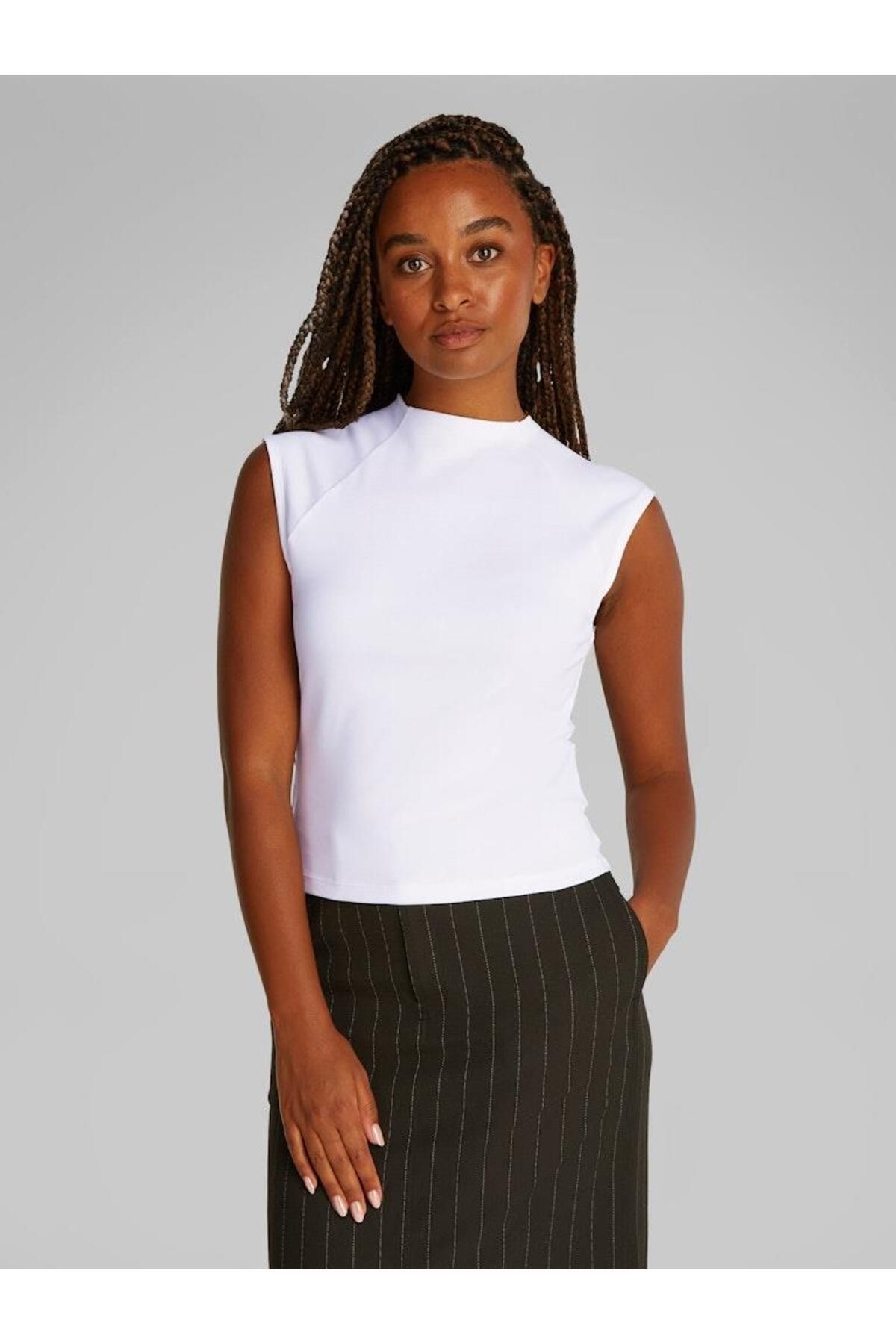 Calvin Klein Kadın Liquid Touch Top T-shirt