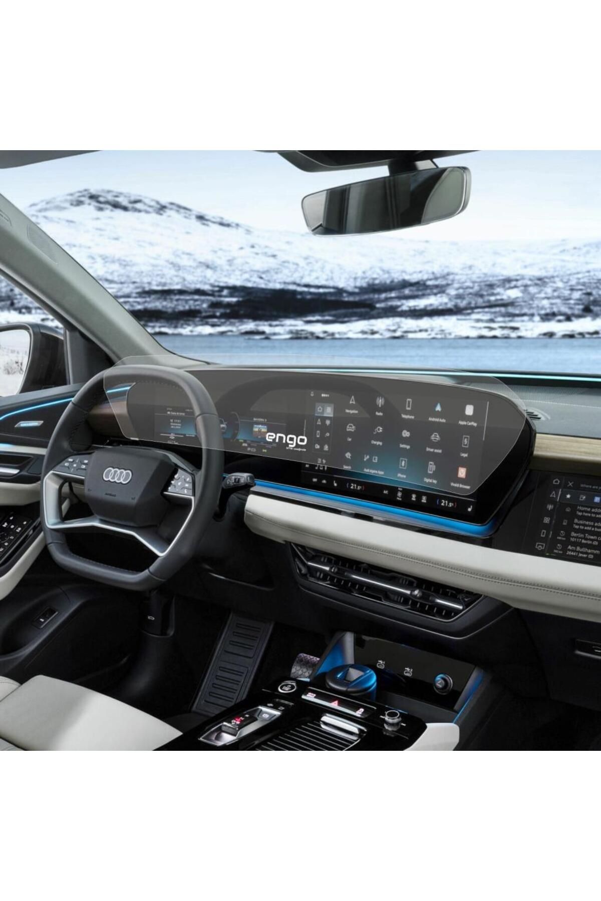 Engo-Audi Q6 Matte Screen Protector Digital Instrument and Multimedia 4