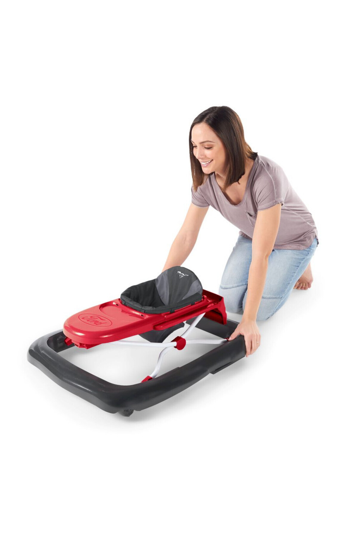Bright Starts-Ford Mustang Walker – 4-in-1 Red Baby Walker with Lights & Sounds, 6–24 Months 6