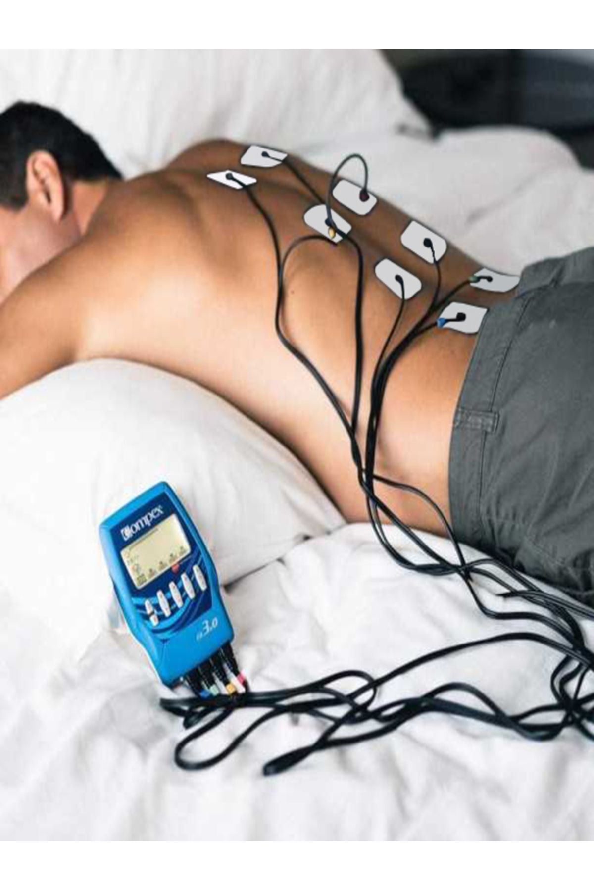 Tıpteknik market 5 Paket, 20 Adet Kompex Uyumlu Çıtçıtlı Tens Elektrod Pedi 5X5CM Tens Cihazı Pedi
