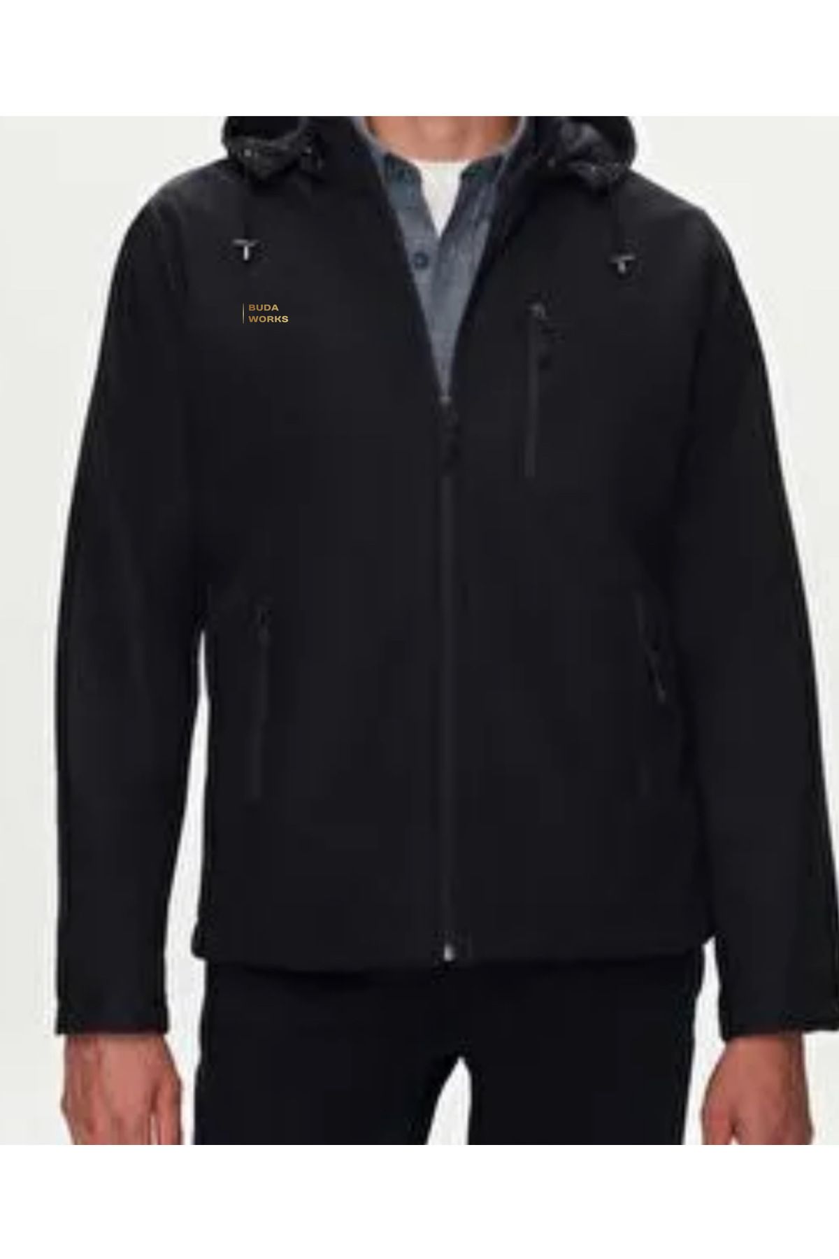 BudaWorks Softshell Rüzgar Geçirmez Su itici Ceket Mont
