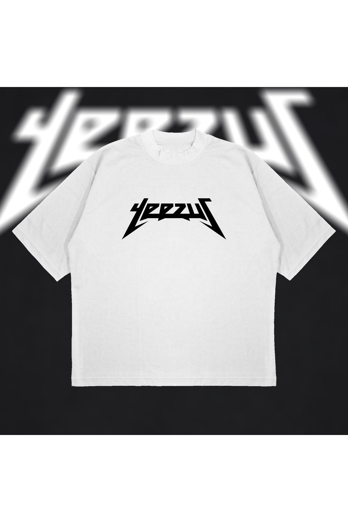 Tarzsokak Yeezus Basic Oversize Unisex Pamuklu Nefes Alan Kalın Kumaşlı