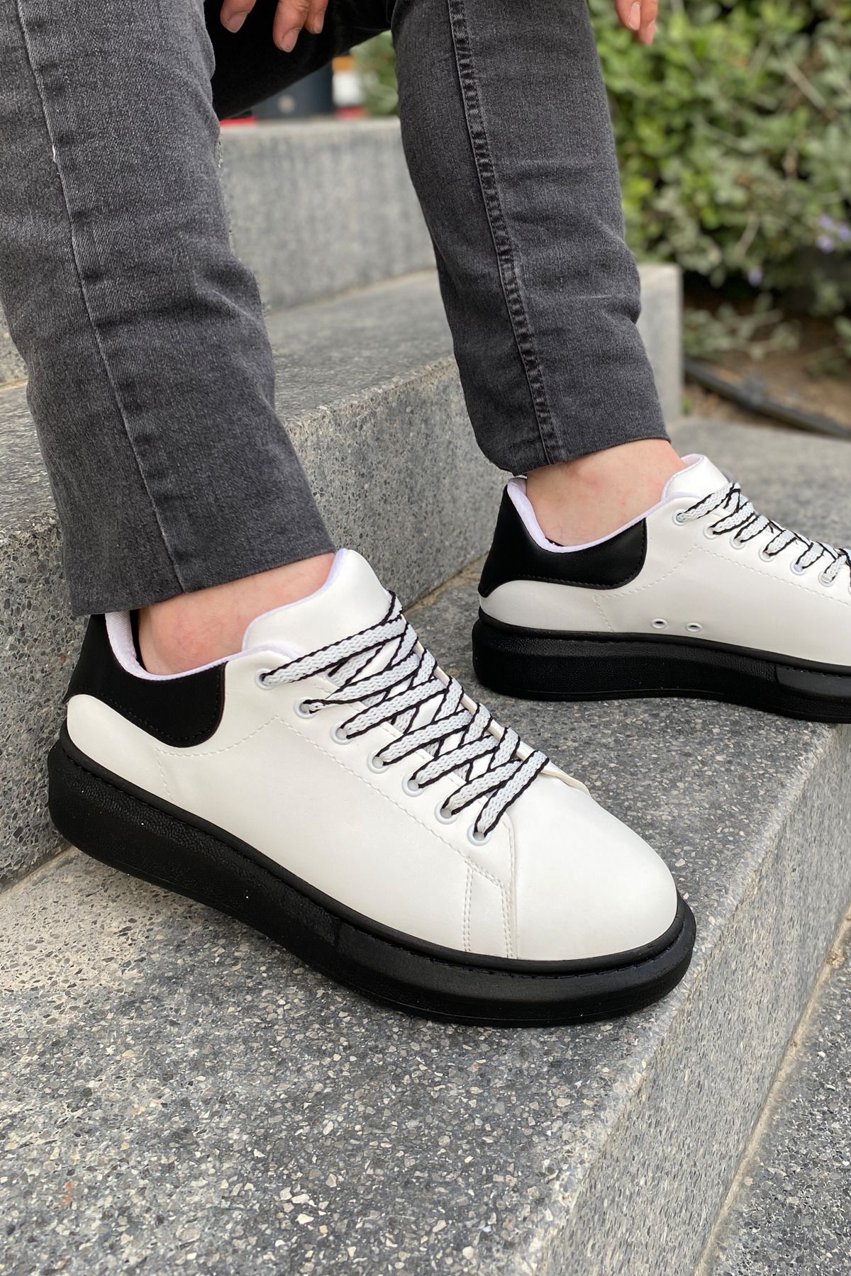Luis Toronto LT107 Beyaz Arka SIYAH ST Erkek Sneaker