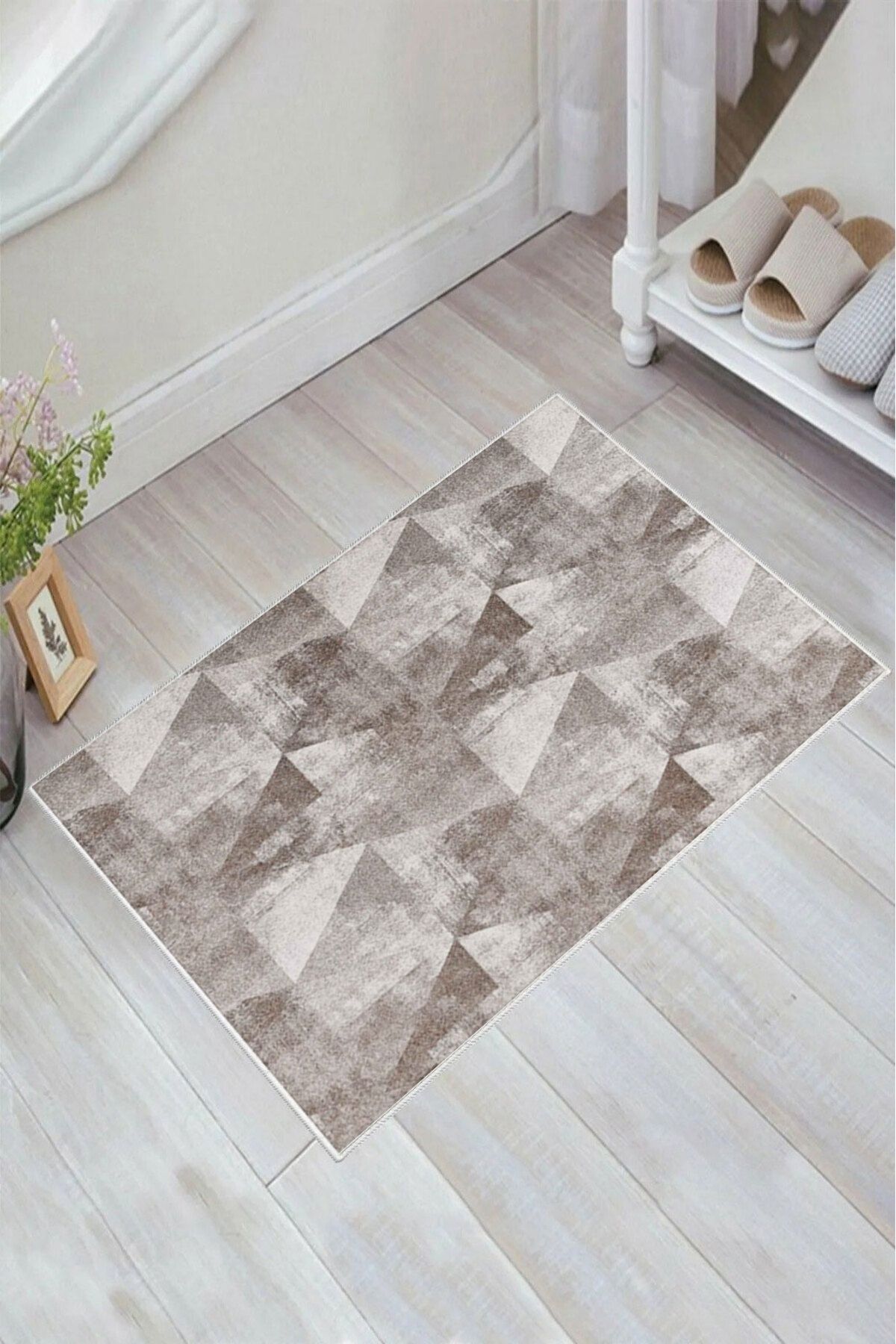 nova century Kaymaz Taban Yıkanabilir Banyo Paspası - Nova Bath Desenli 50*80 Cm