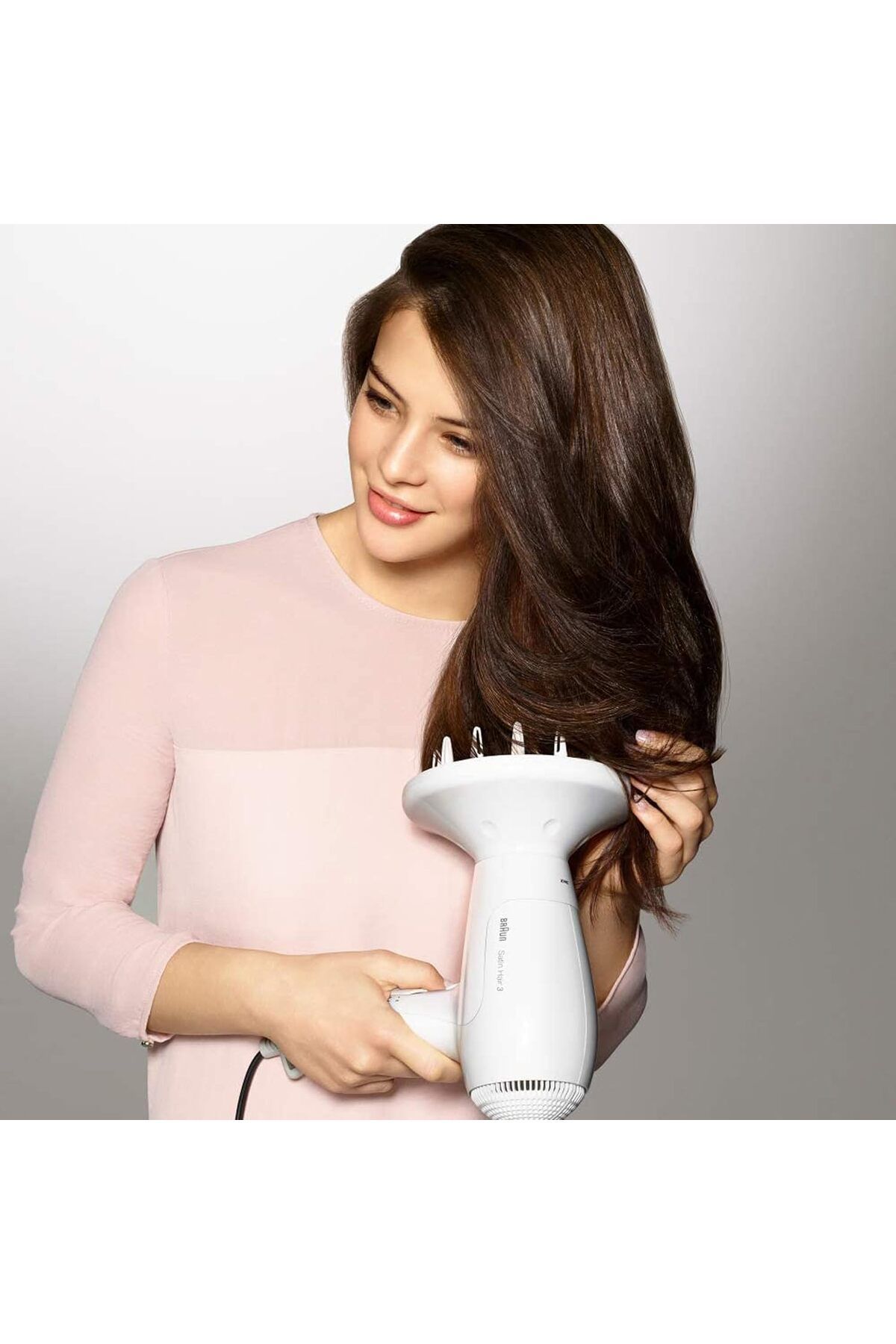 Braun-Braun Satin Hair 3 PowerPerfection hairdryer HD385 with ion function and styling nozzle, 2000 Watts 5