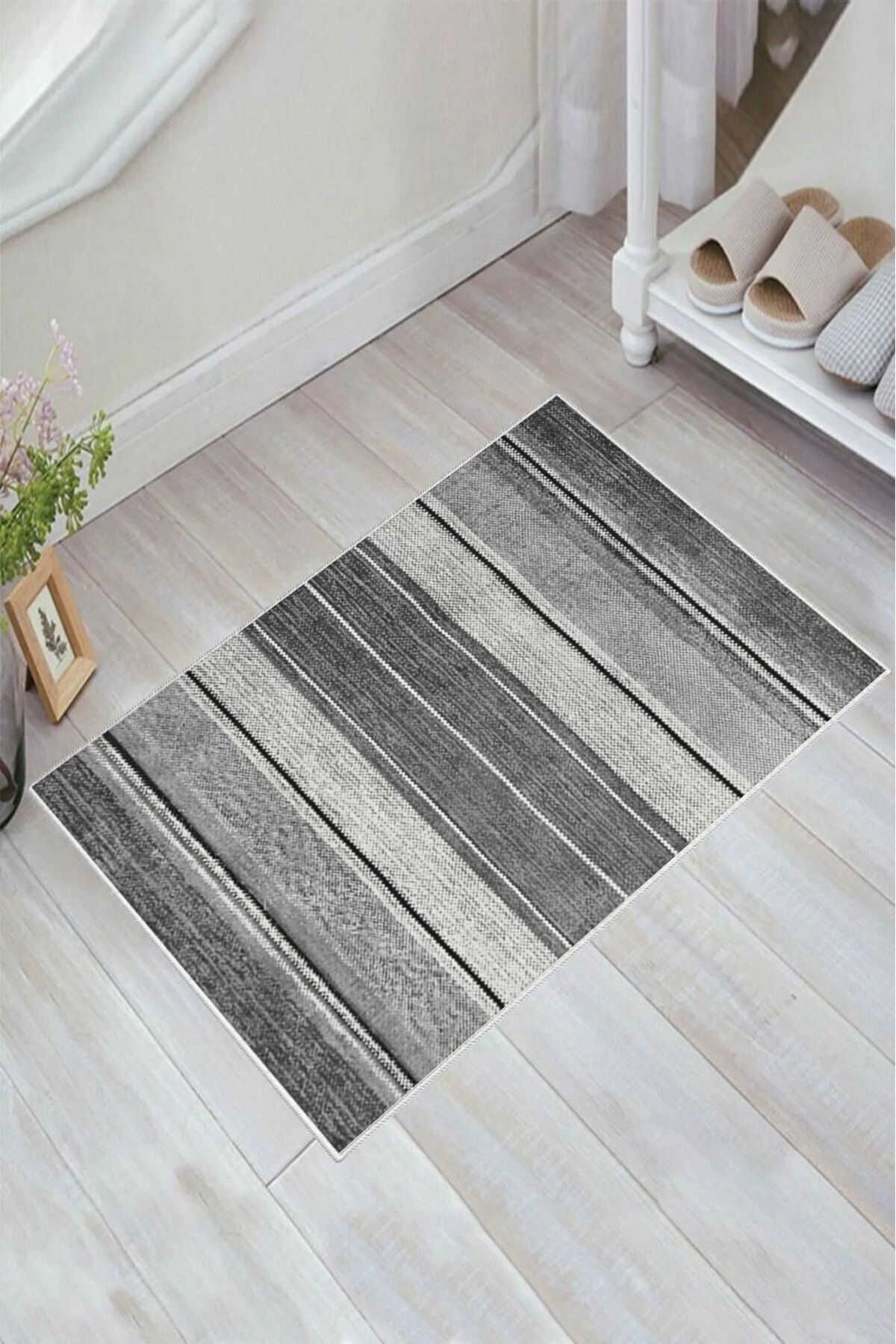 nova century Kaymaz Taban Yıkanabilir Banyo Paspası - Nova Bath Desenli 50*80 Cm