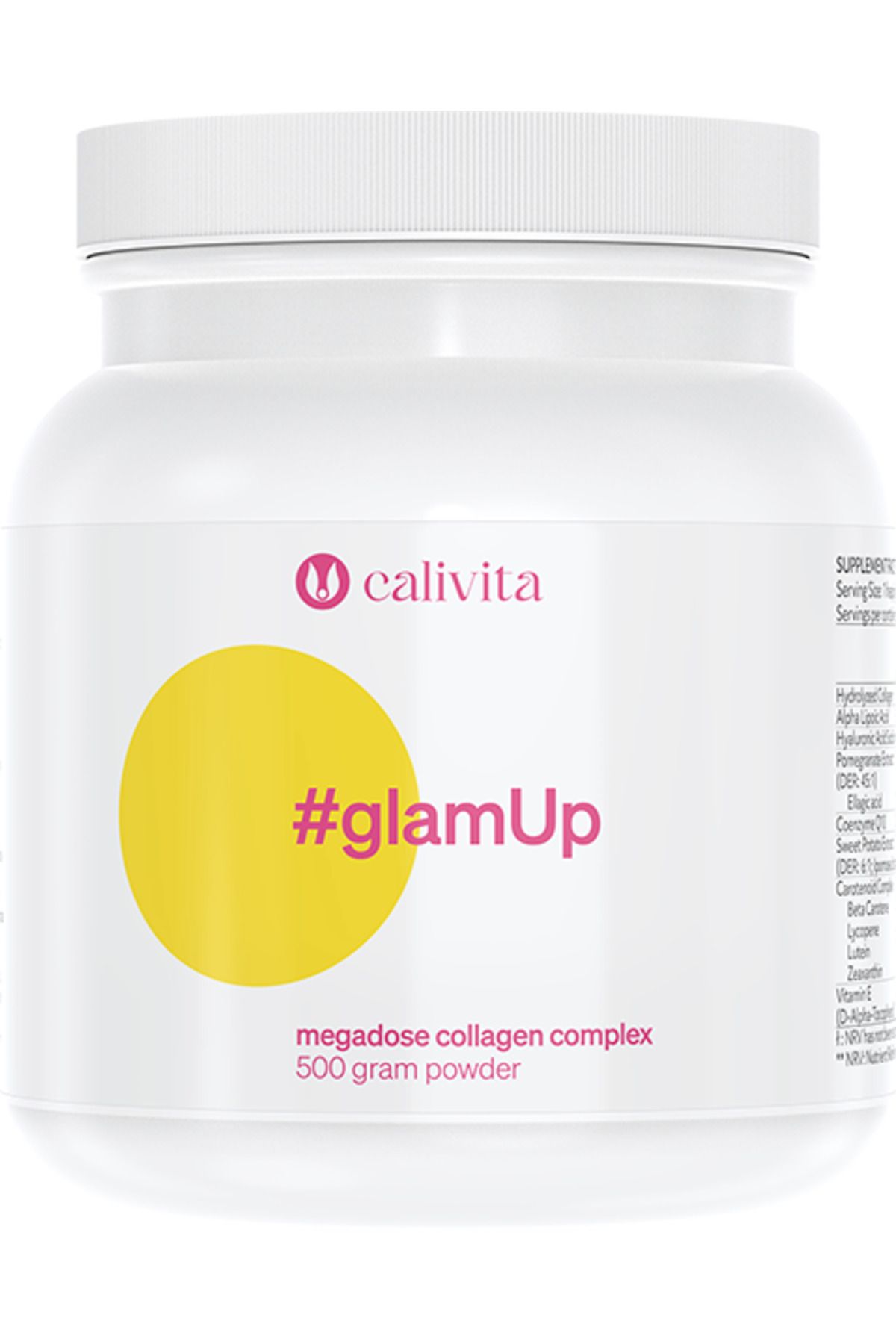 Calivita Glamup Pudră Megadoză De Colagen (10g!) Acid Hialuronic Și Antioxidanți Naturali (500 G) - Calivita - One Size
