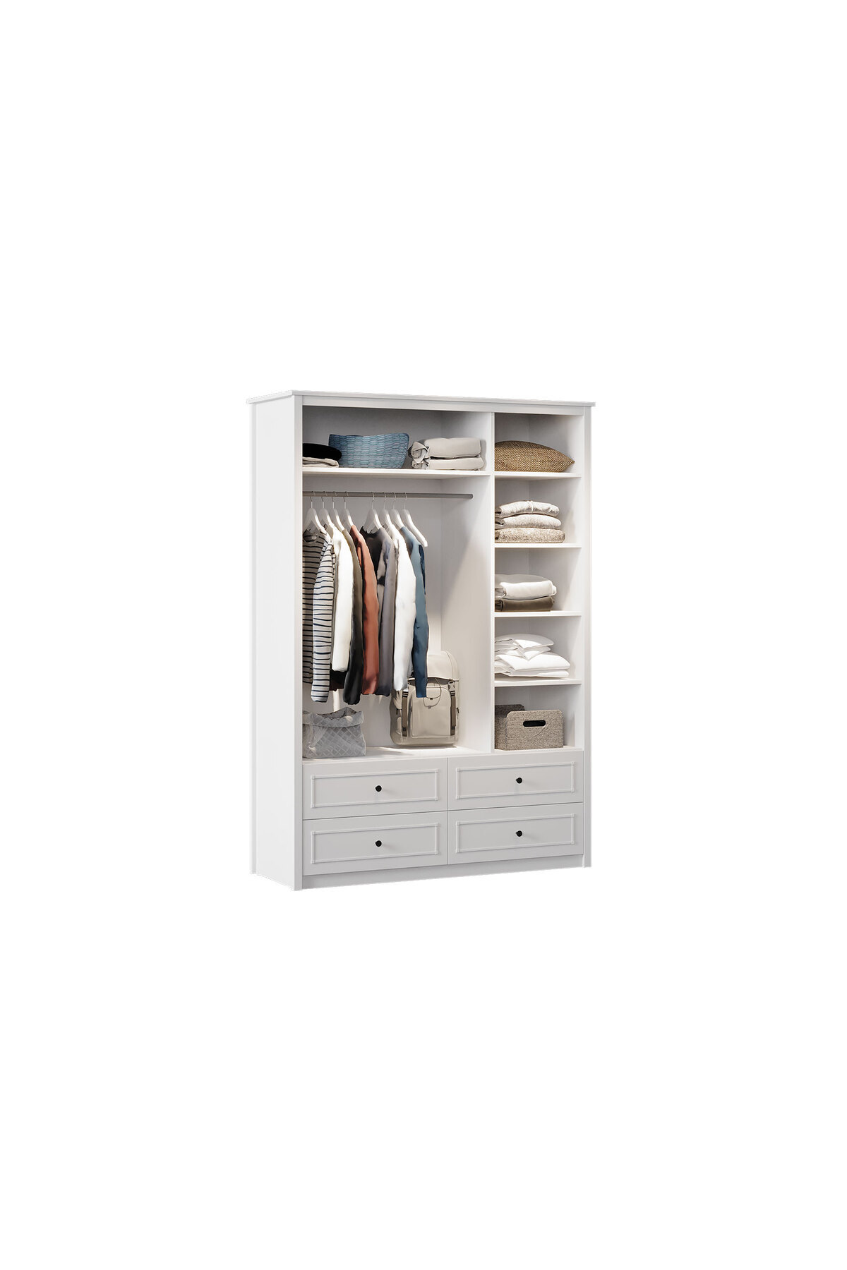 Almila Sento Moon 3 Kapaklı ve Çekmeceli Dolap fotoğrafı 5 (önizleme)