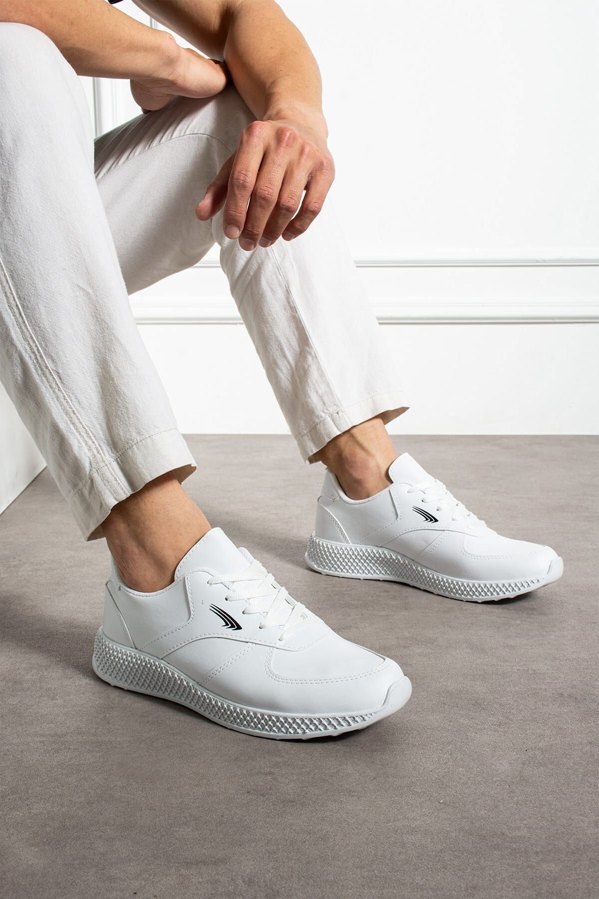 AlbiShoes Erkek Unisex Hafif Rahat Taban Sneaker Kalın Taban Günlük Sneaker Erkek Spor Ayakkabı