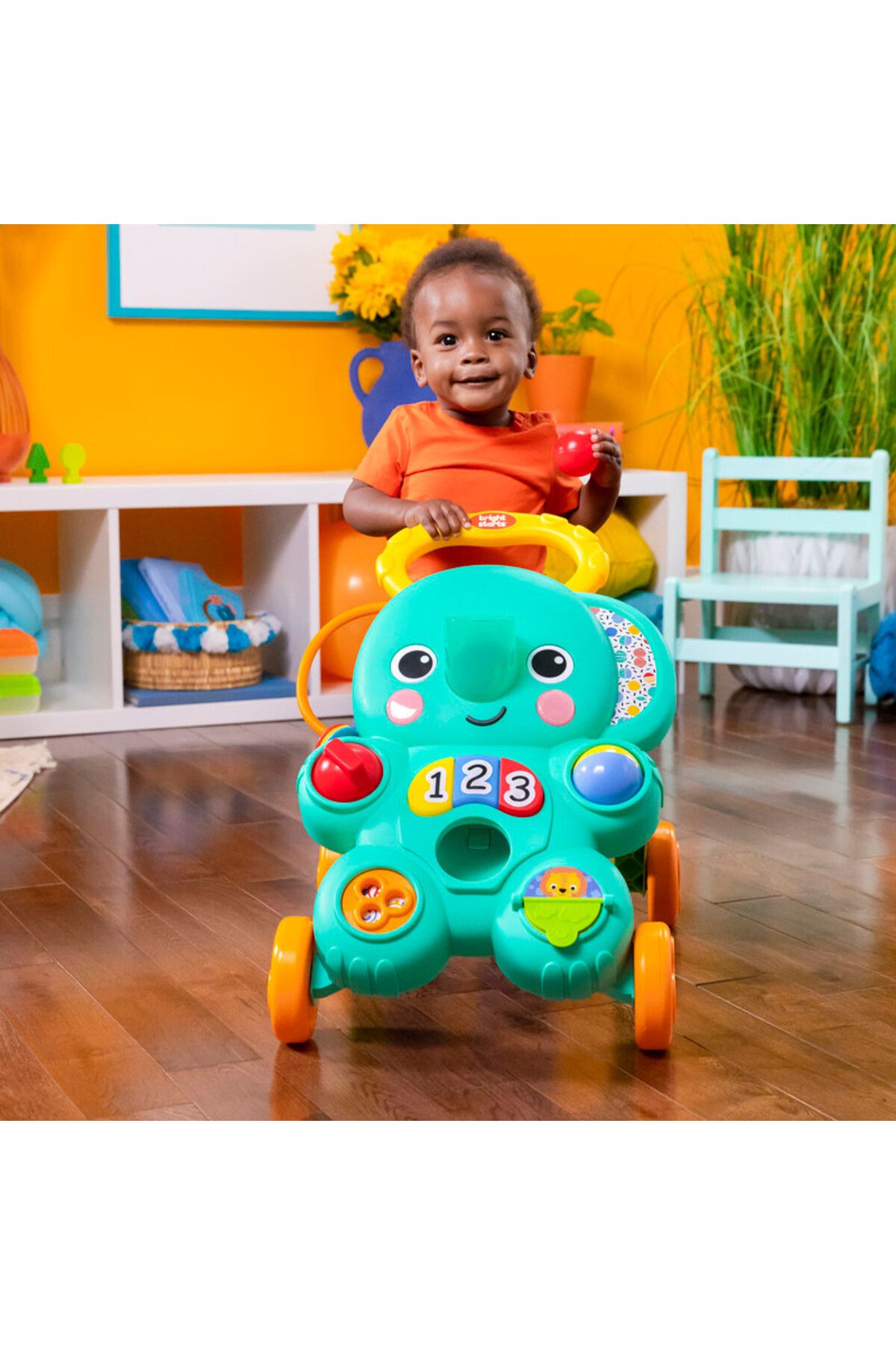 Bright Starts-Stroll ‘n Roll – 2-in-1 Baby Walker with Ball Drop & Activity Center, 6+ Months 3