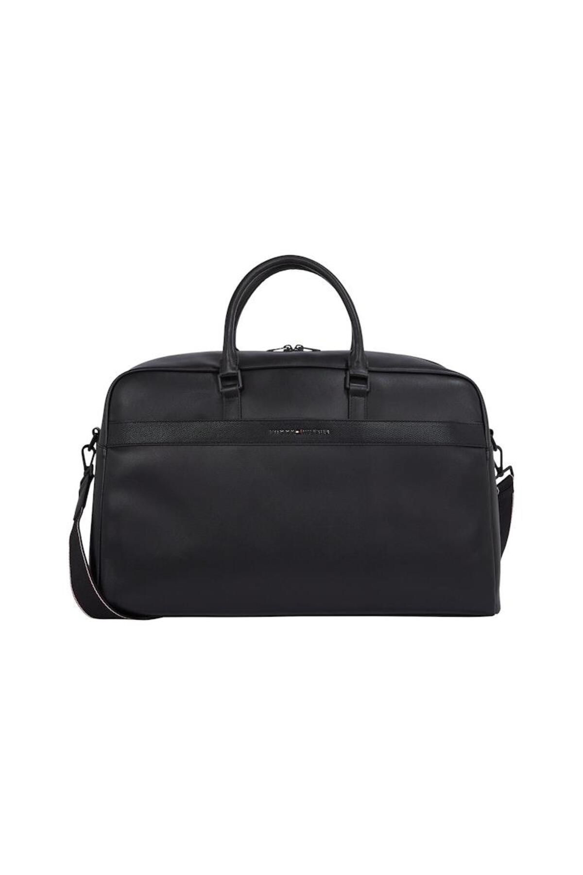 Tommy Hilfiger Erkek TH CORP DUFFLE Duffle Çanta SİYAH-OS