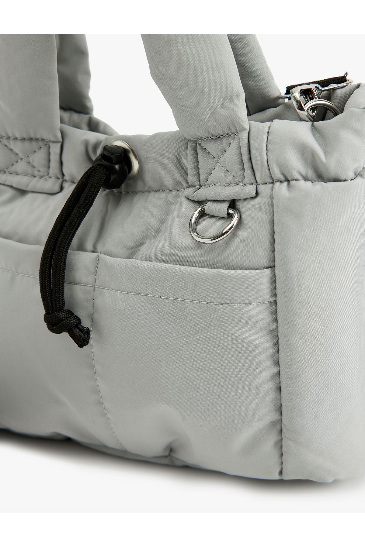 Koton-Inflatable Crossbody Bag with Handle Removable Strap 5