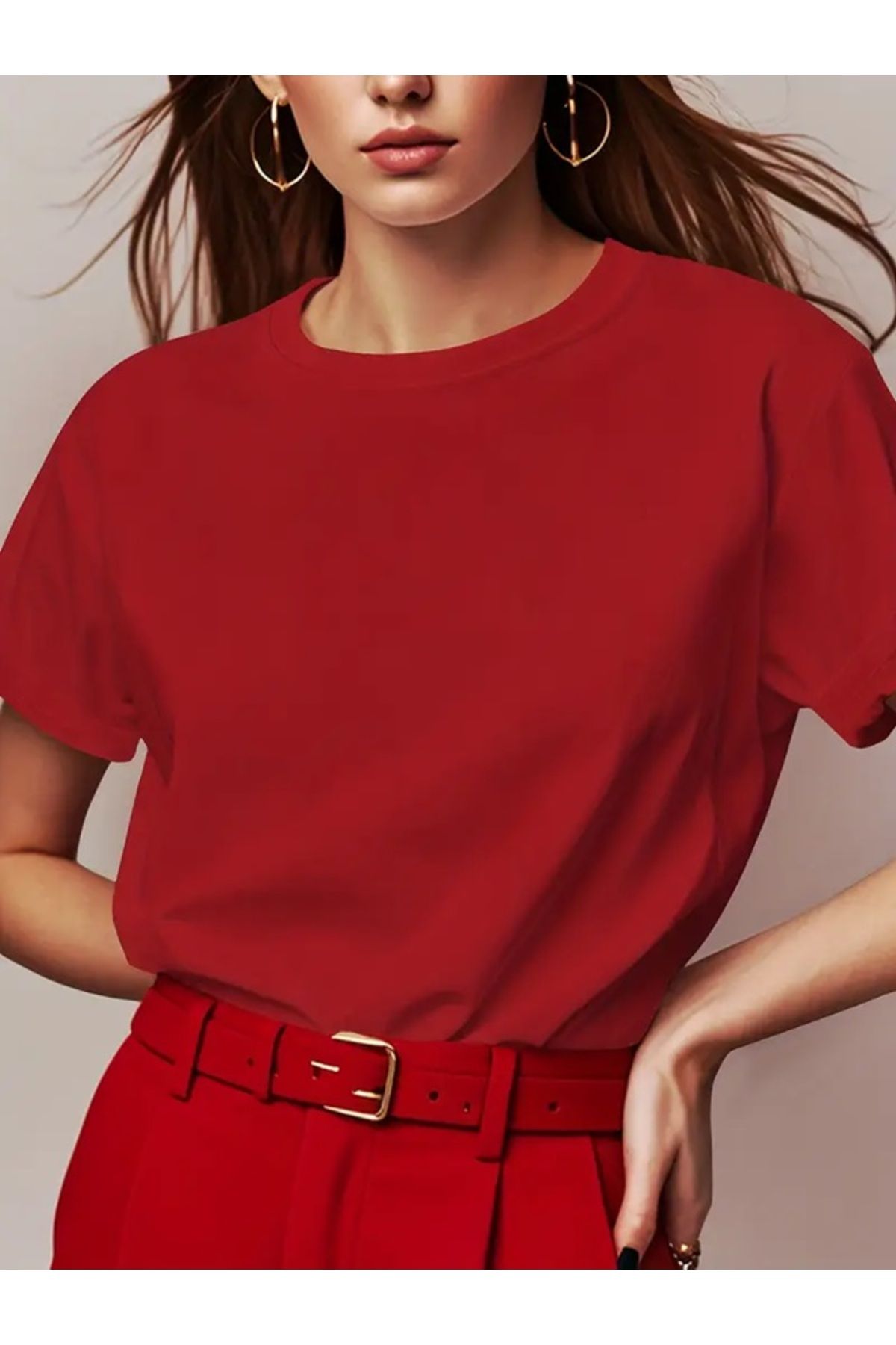 Touz Moda Basic Unisex Oversize T-Shirt