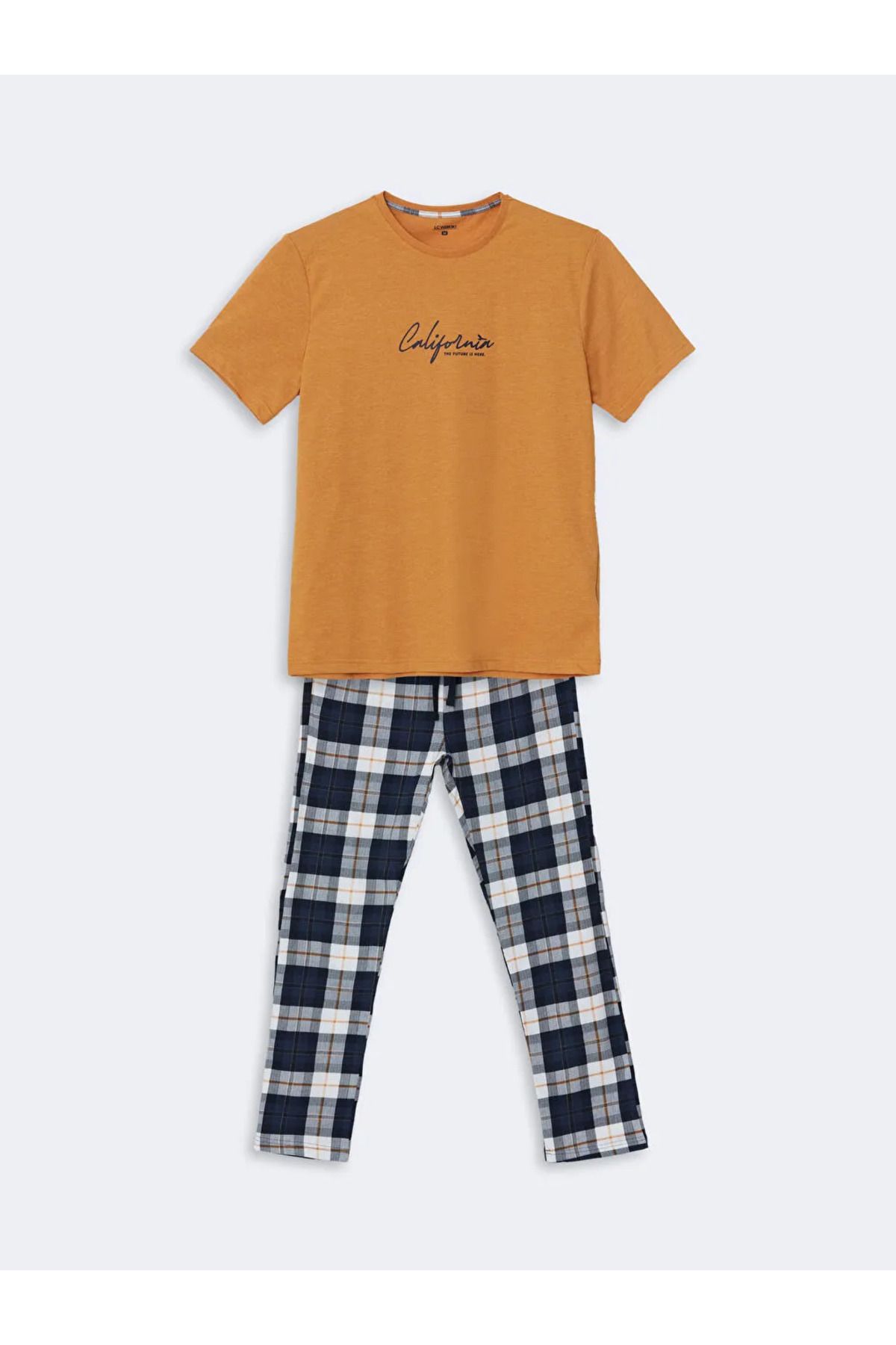 LC Waikiki Sari Standart Kalıp Erkek Pijama Takımı