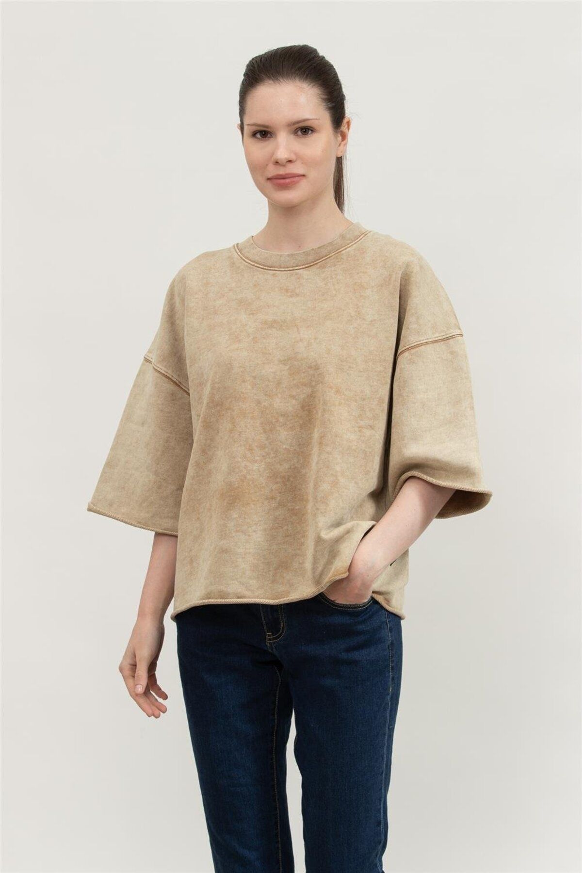 Replay Comfort Fit Kadın Bisiklet Yaka Sweatshirt