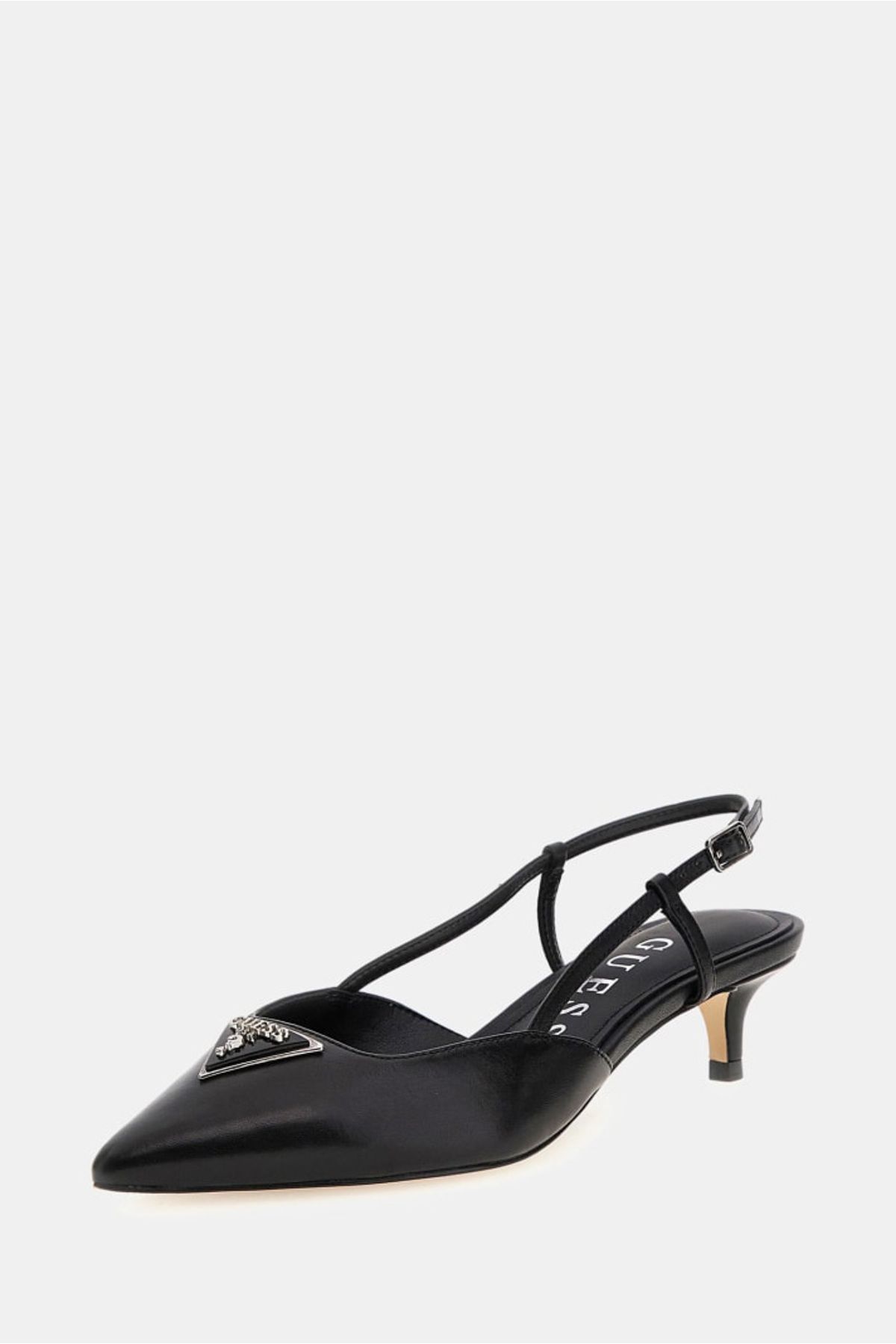 Guess Kadın Jesson Hakiki Deri Slingback Ayakkabı - Siyah