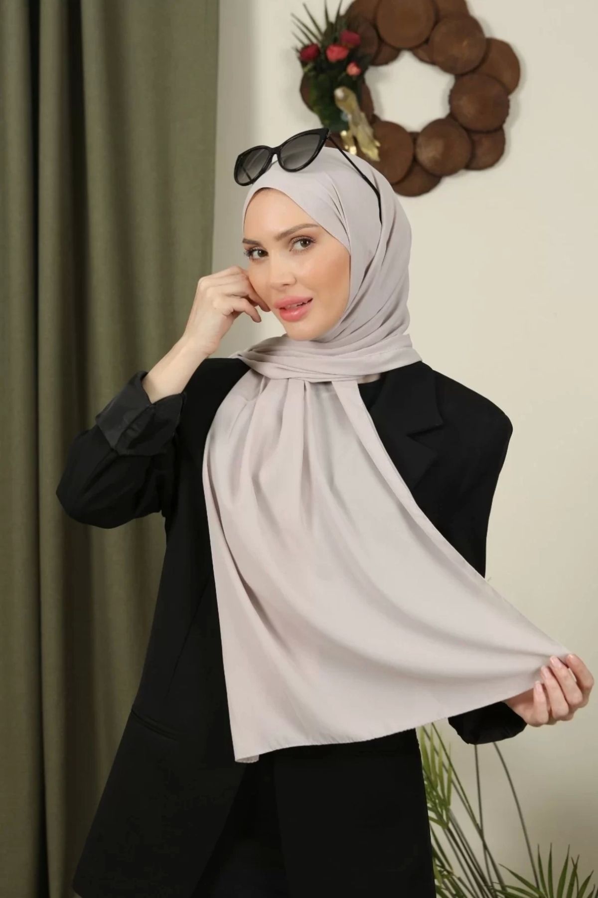 LADRANS BOUTİQUE Queen Krep Şifon Şal