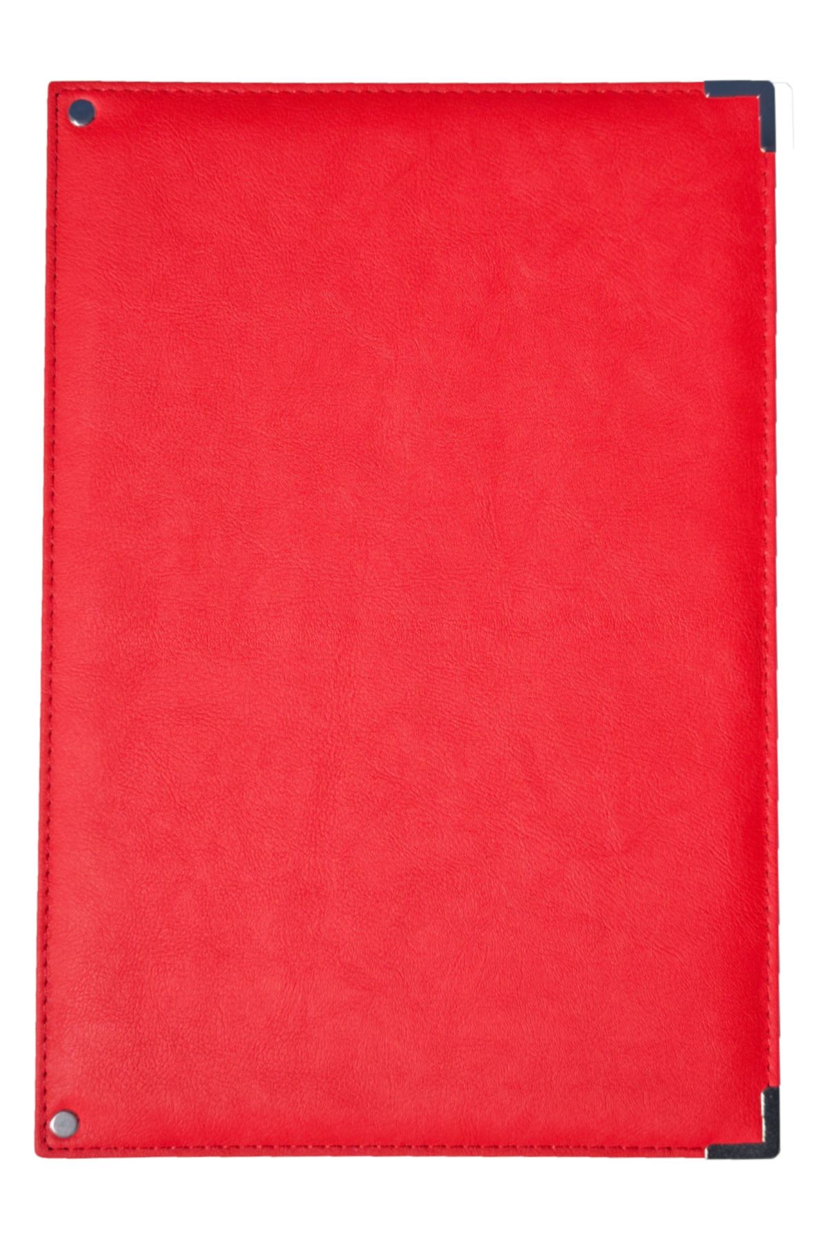 ankara menü-Red Leather Signature Folder - Mapa Presentation File - Document Folder (10 Leafs) 5