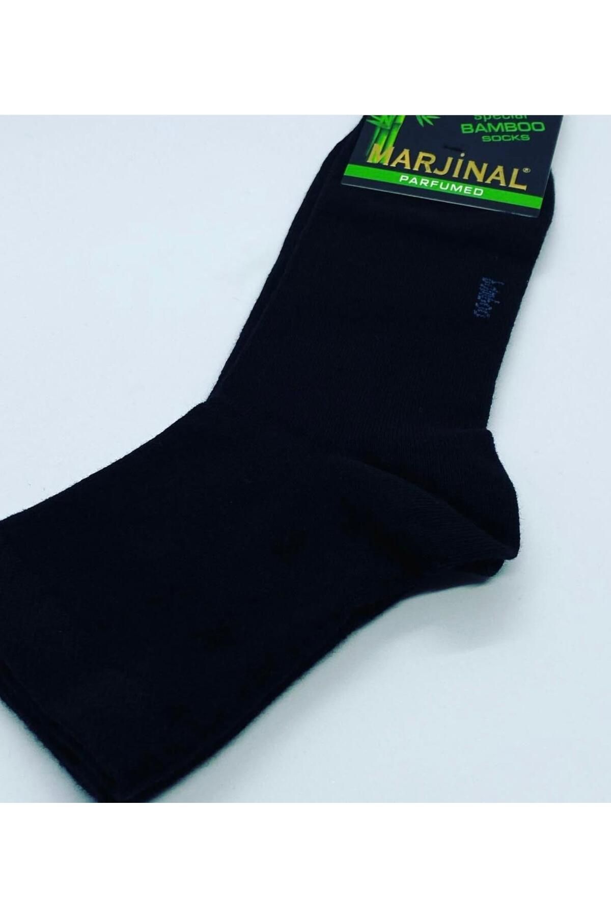 Marjinal Erkek 12'li Bambu Kısa Soket Çorap | 40-45