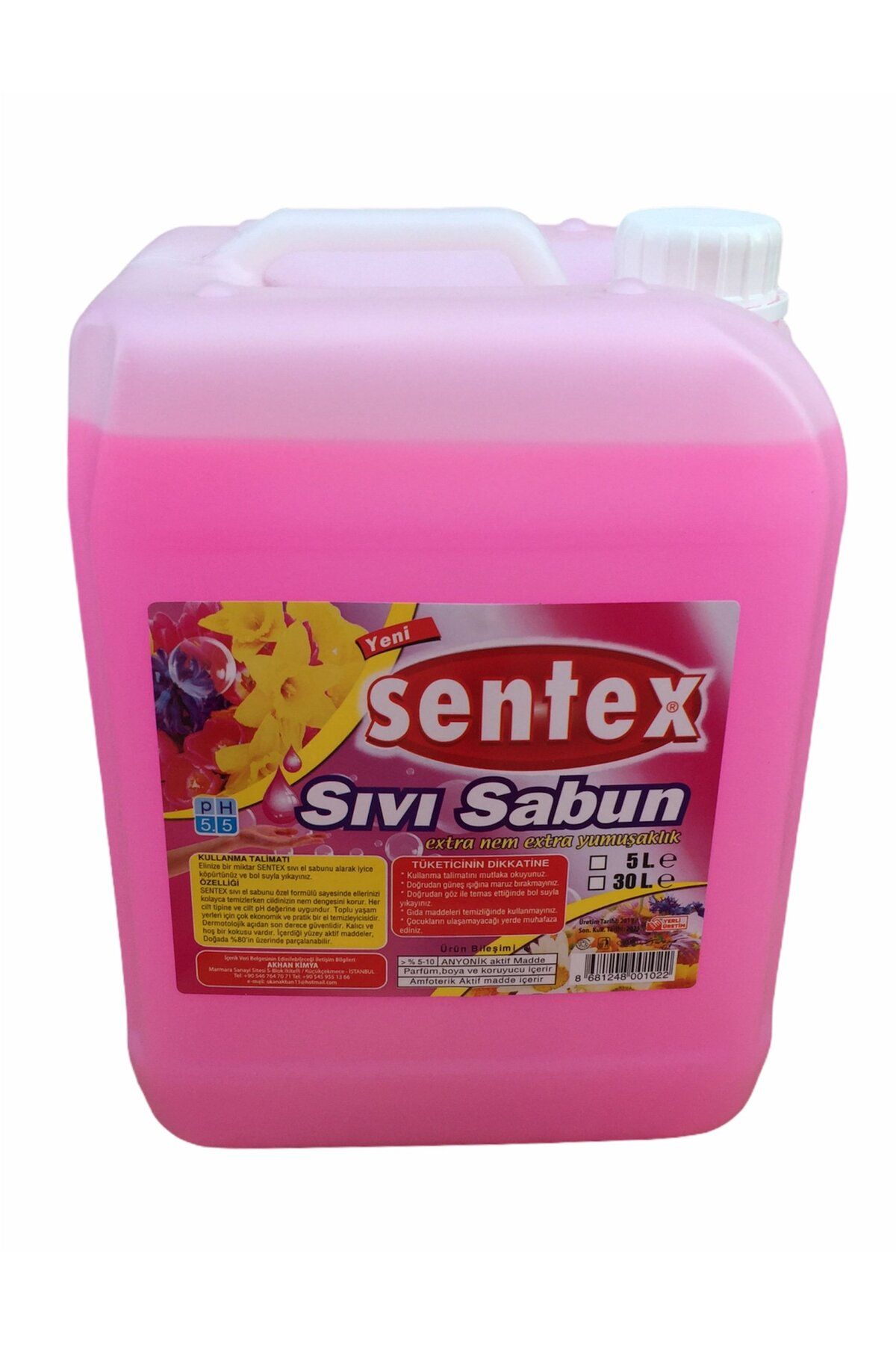 PRATİK SHOP Sentex Sıvı El Sabunu 5lt (1 Adet)