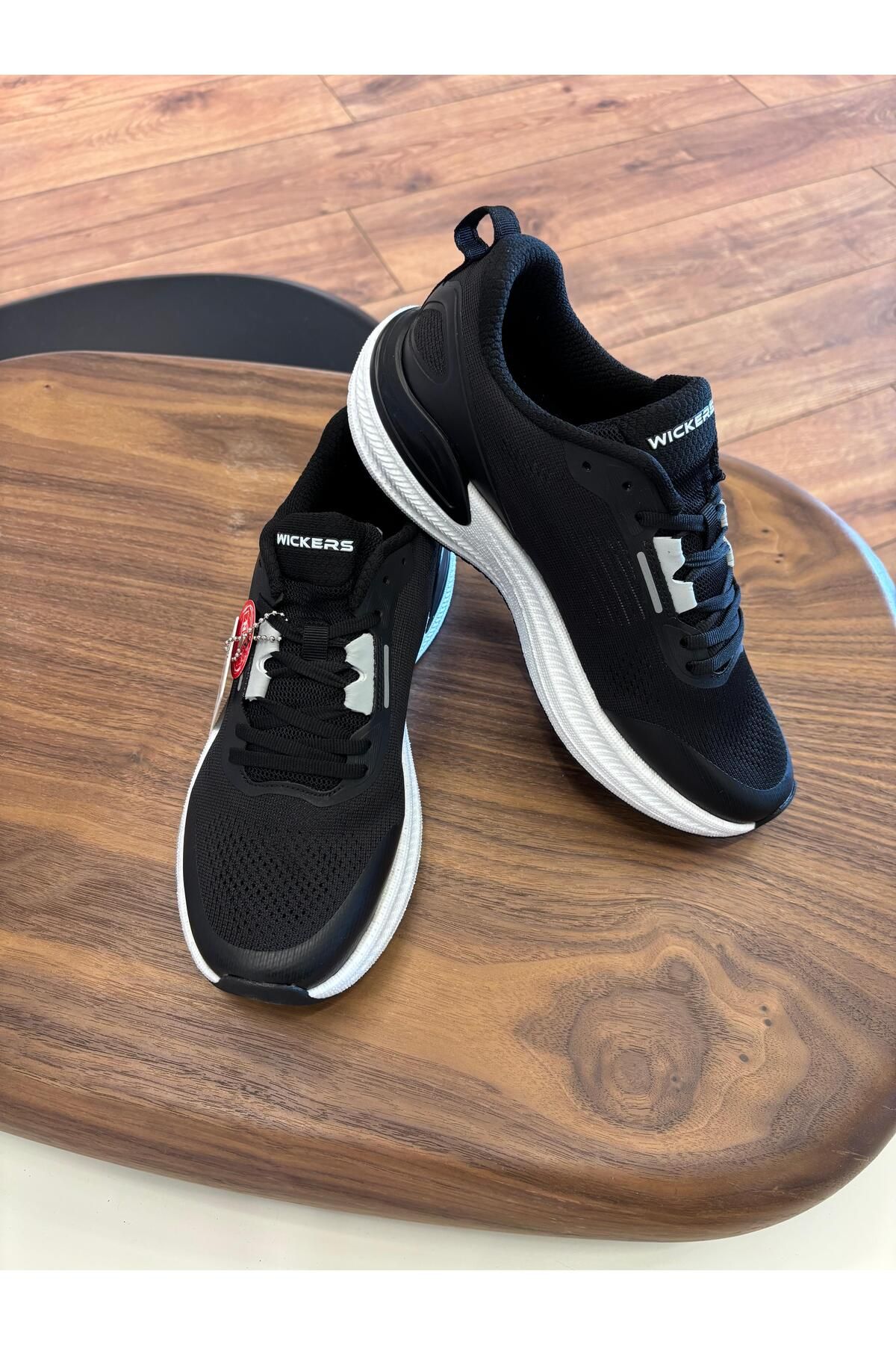 Paulo WIKERS SİYAH DETAYLI FİLELİ TRİKO ERKEK AYAKKABI SNEAKERS - ERKEK SPOR AYAKKABI