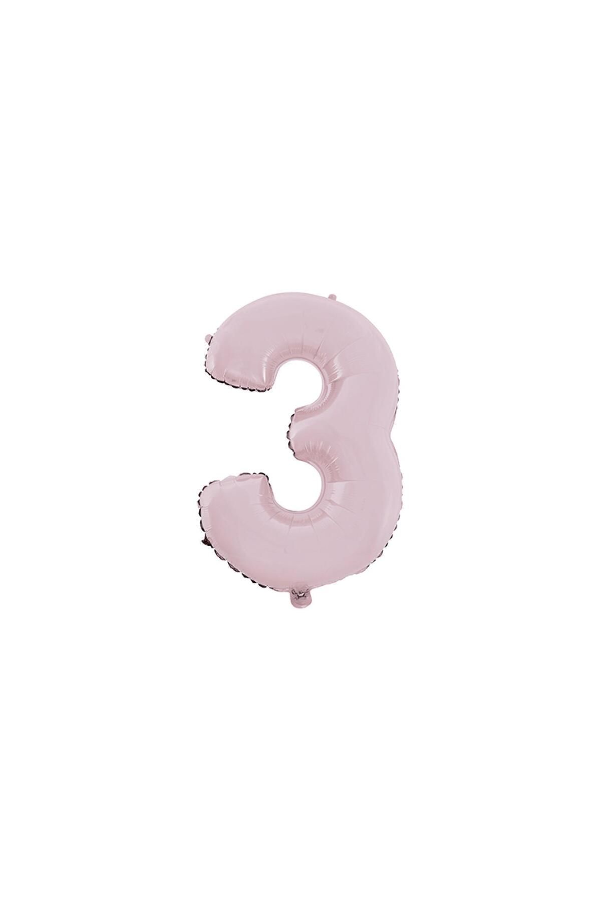 TATLI GÜNLER 26" FOLYO BALON RAKAM 3 MAT PEMBE-HELYUM