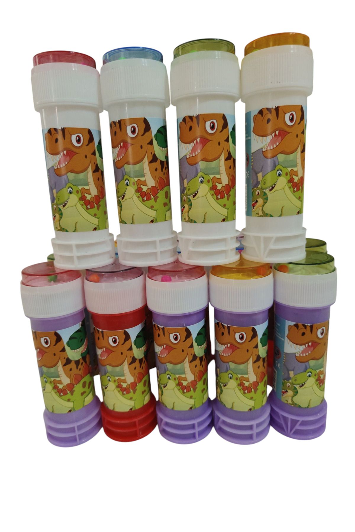 PartAntalya Set De 10 Bule De Spumă Cu Tematică De Dinozaur, Cu Caracter De Dinozaur, 60 Ml - All Ages
