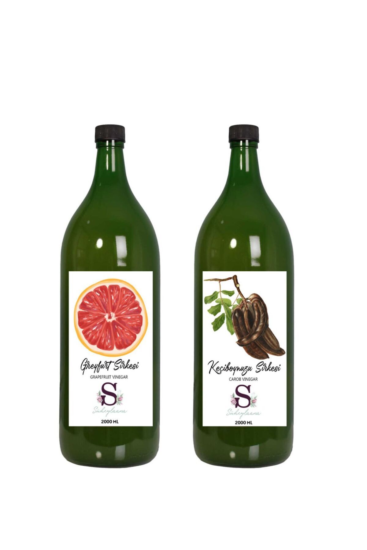 Süheylaana Doğal Greyfurt Sirkesi 2000 Ml - Doğal Keçiboynuzu Sirkesi 2000 Ml