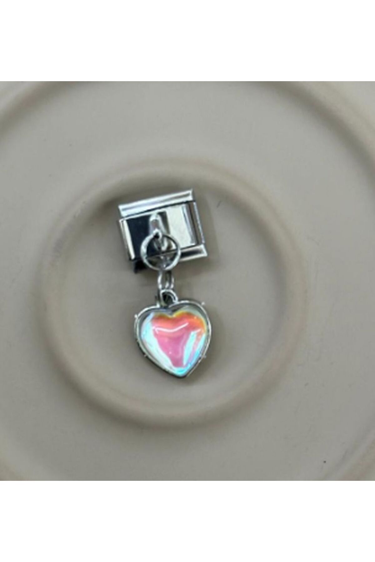 MSBTAKI stainless steel 316L Çelik Paslanmaz ve Kararmaz Sılver Kalp Charm