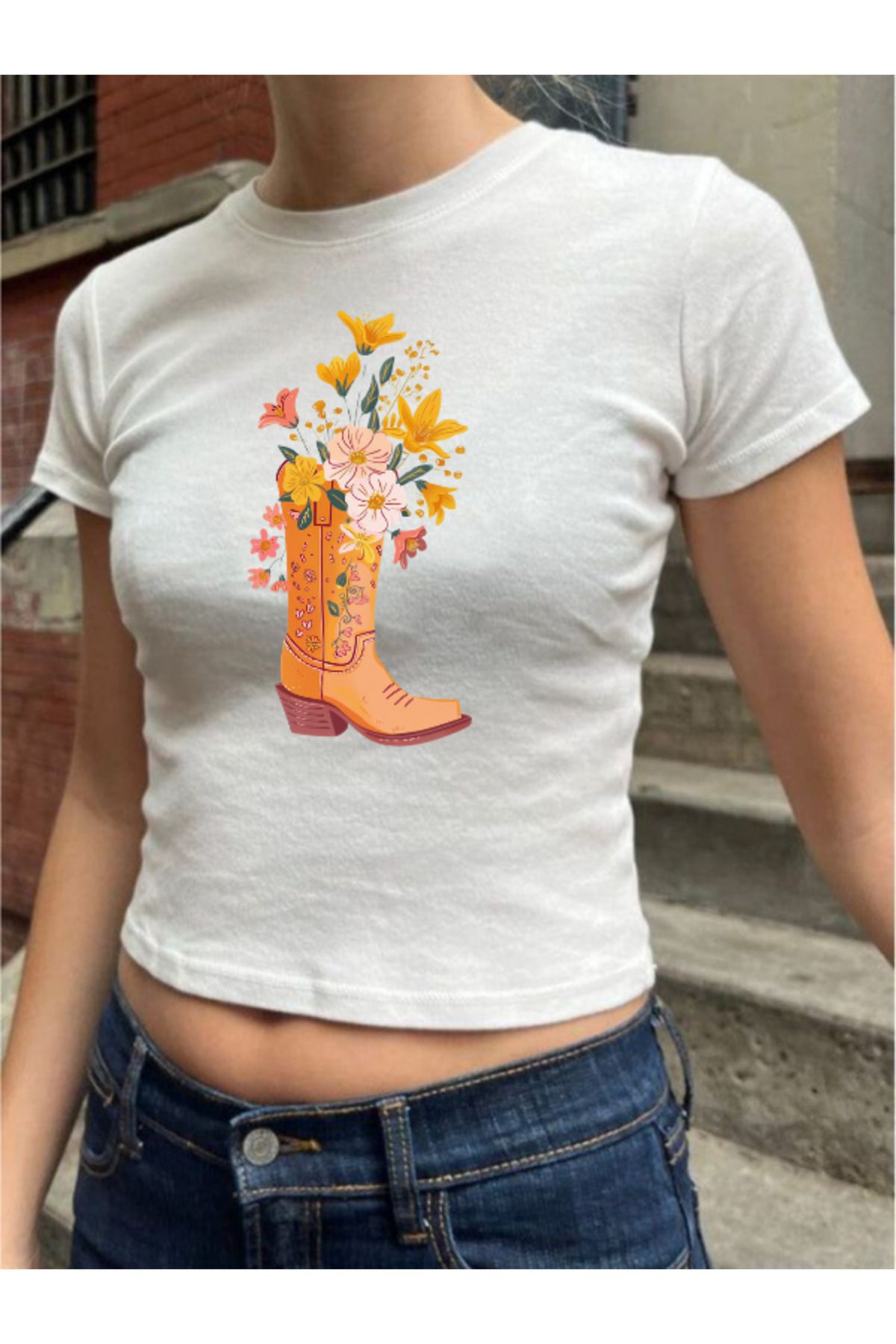 DEEFWEAR DREICH COWGIRL BOATS (2) BASKILI BEYAZ CROP