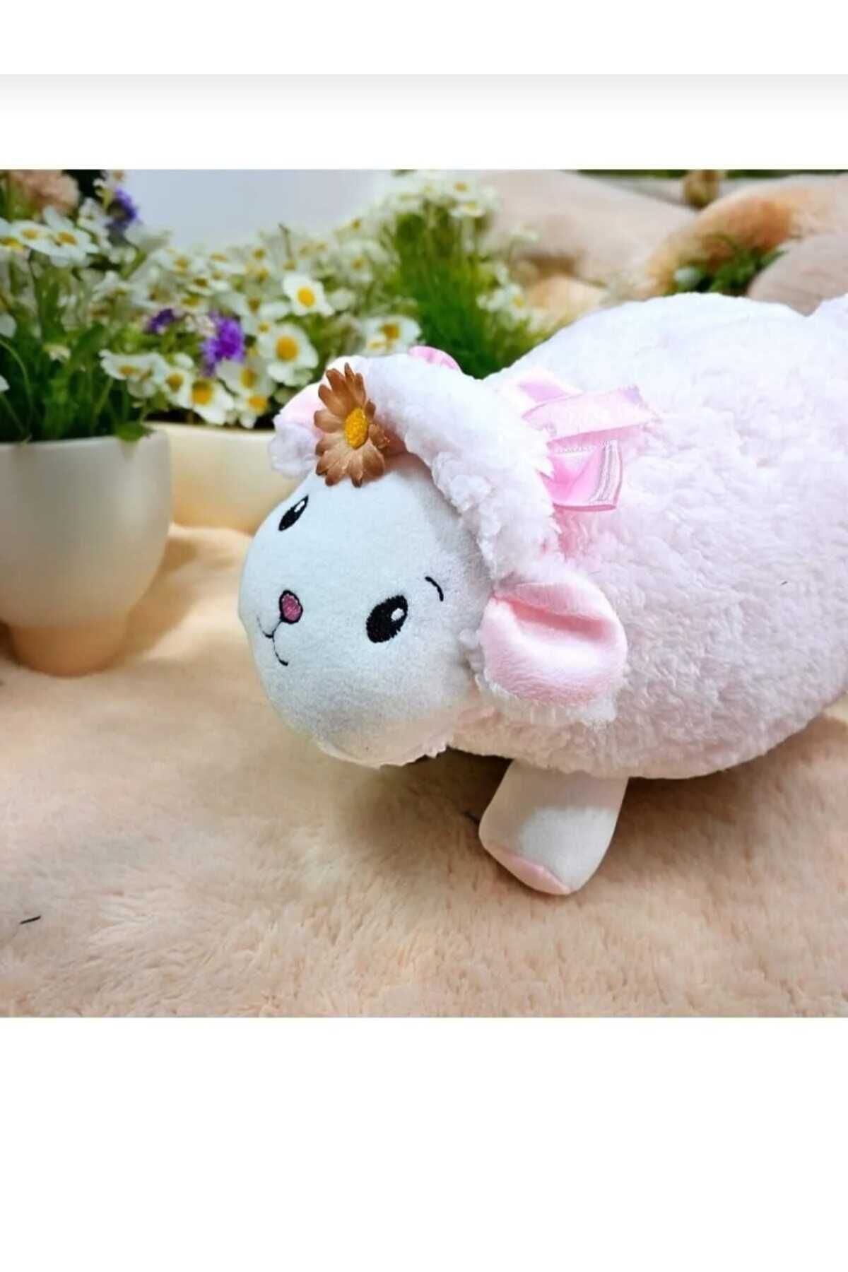 Kids Toyzz 30 Cm Sevimli Kuzu Kuzucuk Pelus Oyuncak Ve Uyku Arkadasi