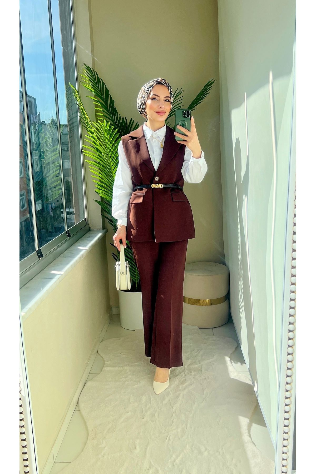 GR butik Yelek pantolon ikili takım