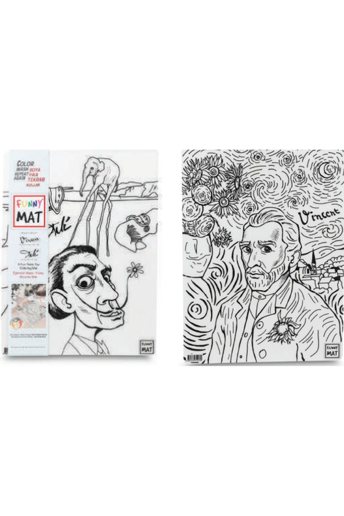 Destek Yayınları Funny Mat - Vıncent Van Gogh Ve Salvador Dalı 25 X 35 Cm