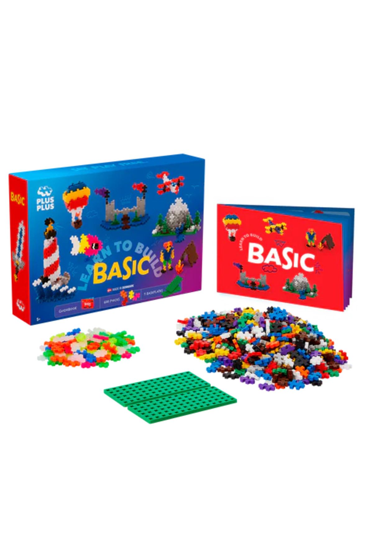 Plus Plus-Plus-Plus construction set, 600 pieces, Learn to build 3