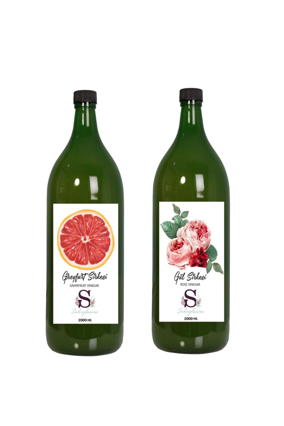 Süheylaana Doğal Greyfurt Sirkesi 2000 Ml - Doğal Gül Sirkesi 2000 Ml