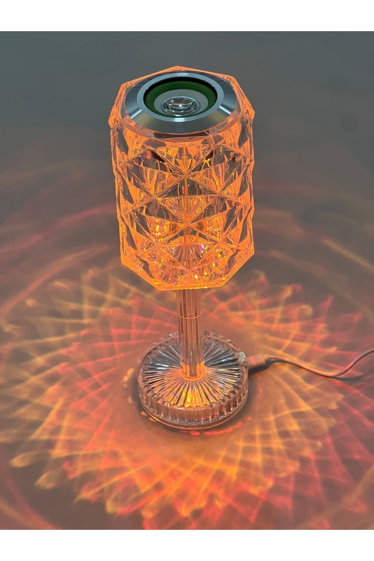 mihi hediyelik LED Bluetooth Hoparlör Uzaktan Kumandalı Kristal Lamba, Masa lambası, Dekor, Gece Lambası RGB