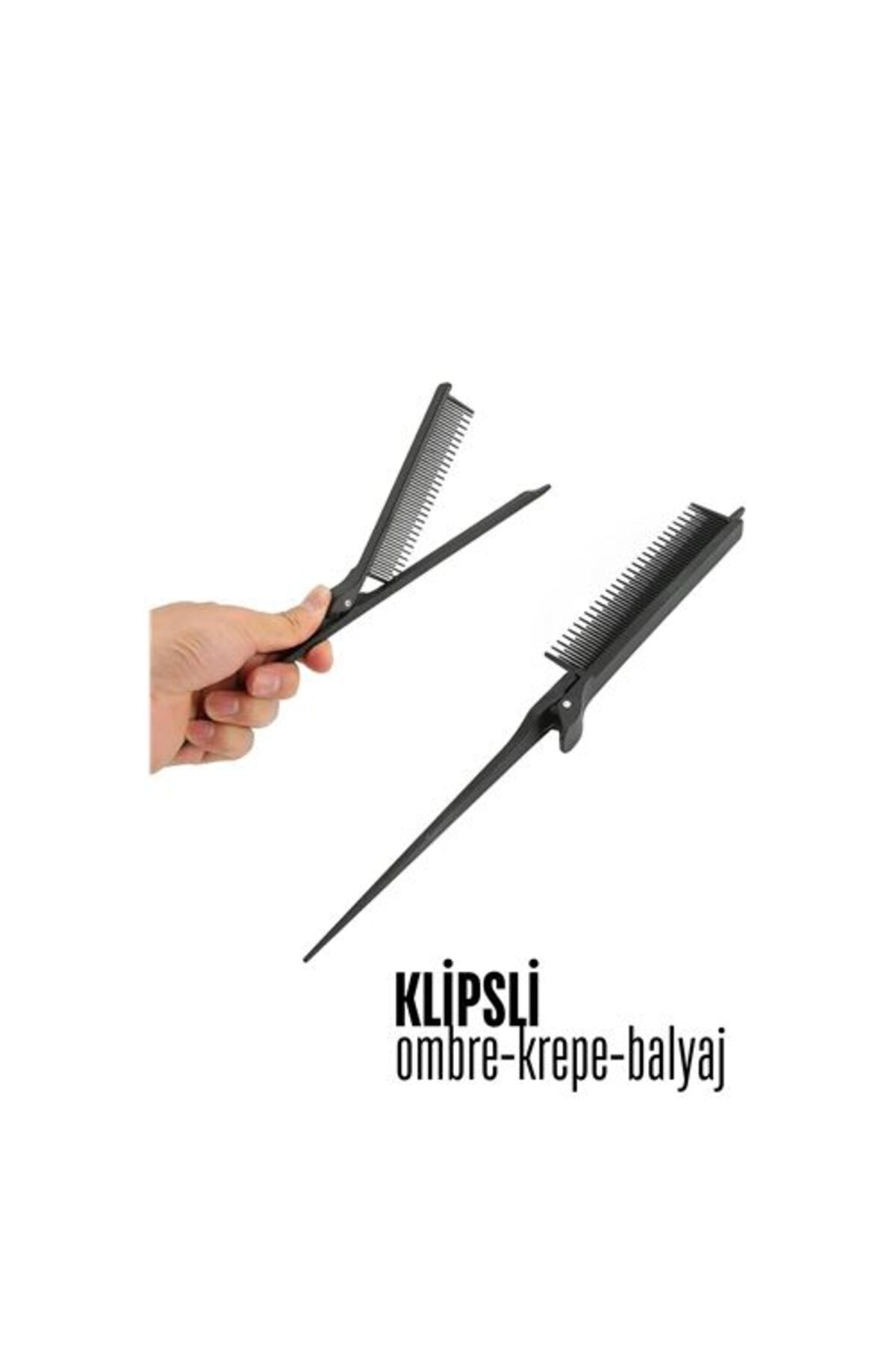 Findit Klipsli Krepe Ombre Balyaj Tarağı Solingen